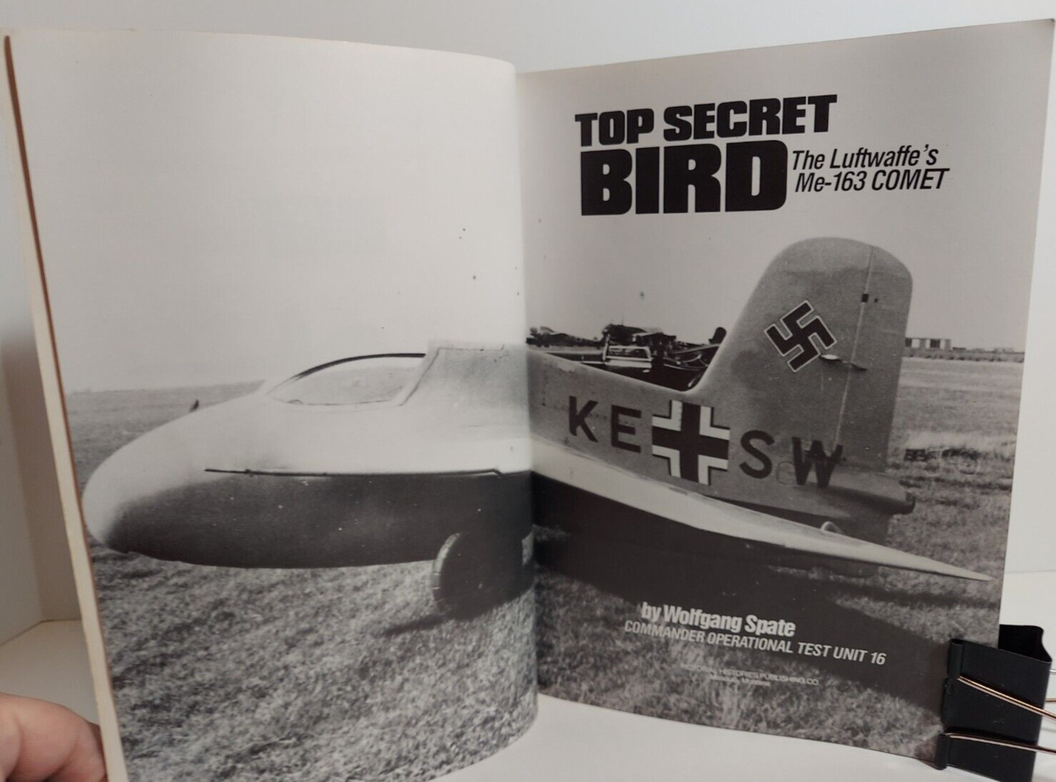 Top Secret Bird: The Luftwaffe’s Me-163 Comet by Wolfgang Spate, 1989 1st Print