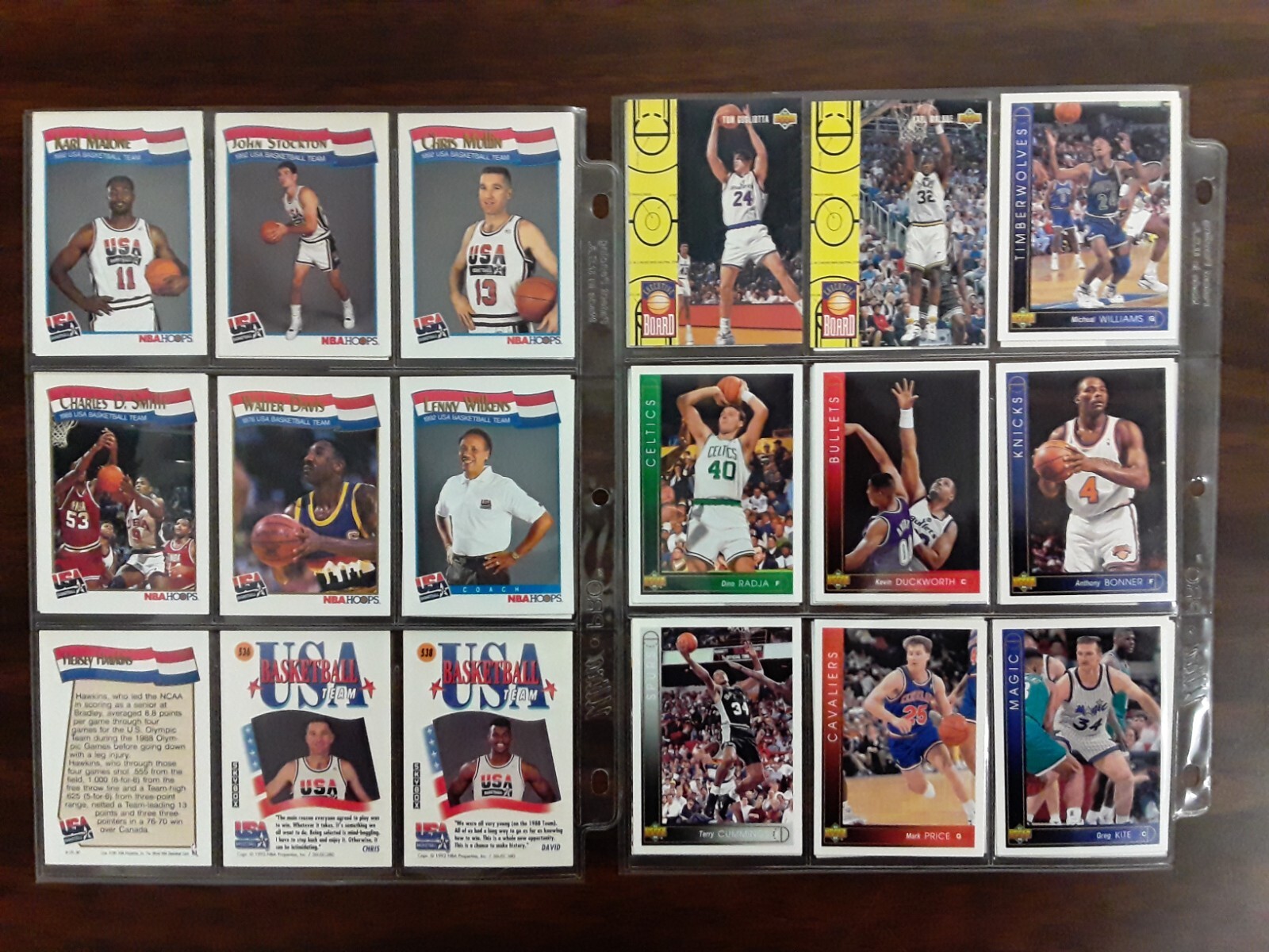Basketball Trading Cards 31 Ultra Pro sheets full 300 random cards G+ 240403