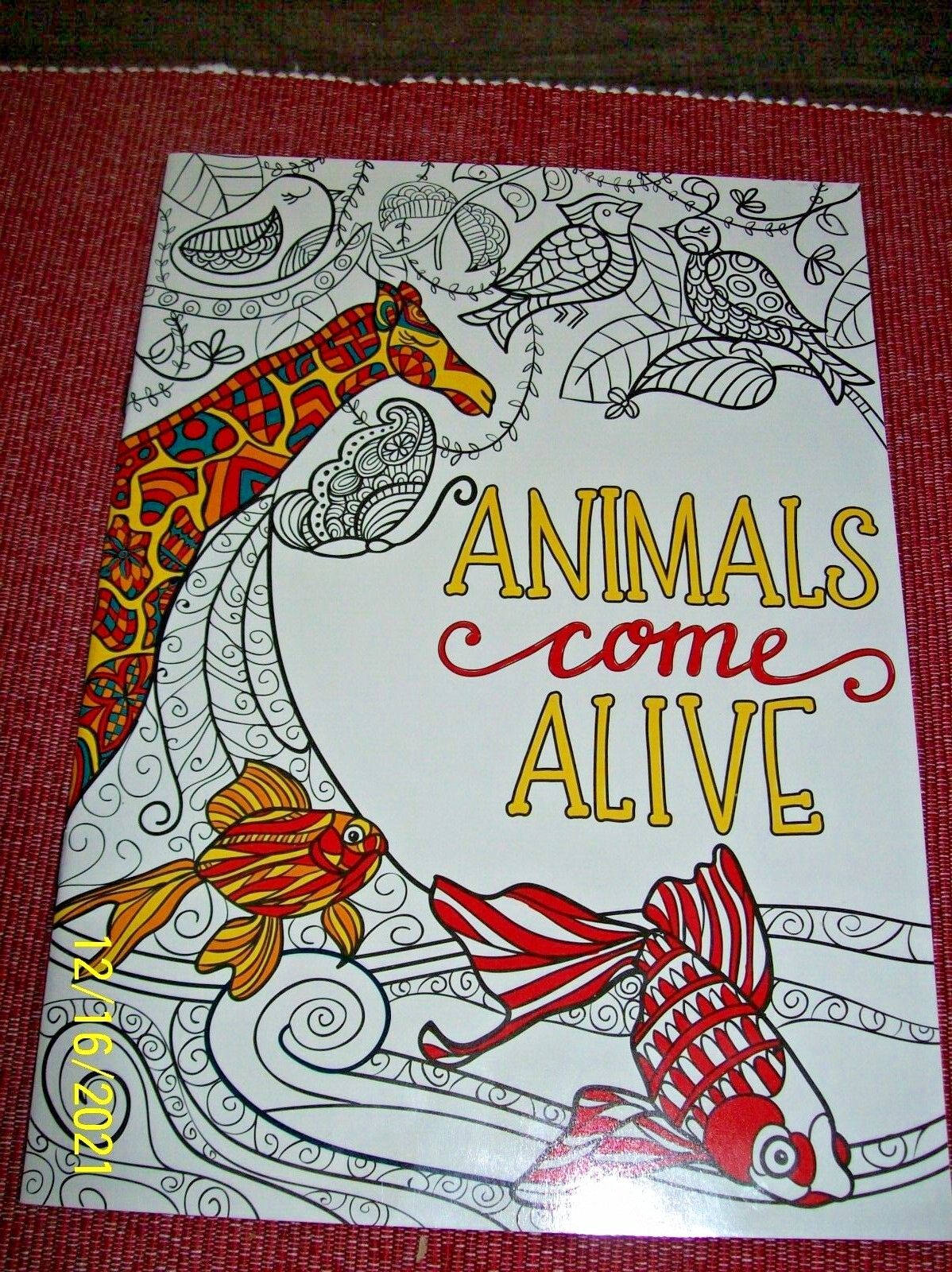 Unbranded Animals Come Alive Adult Coloring Book – New