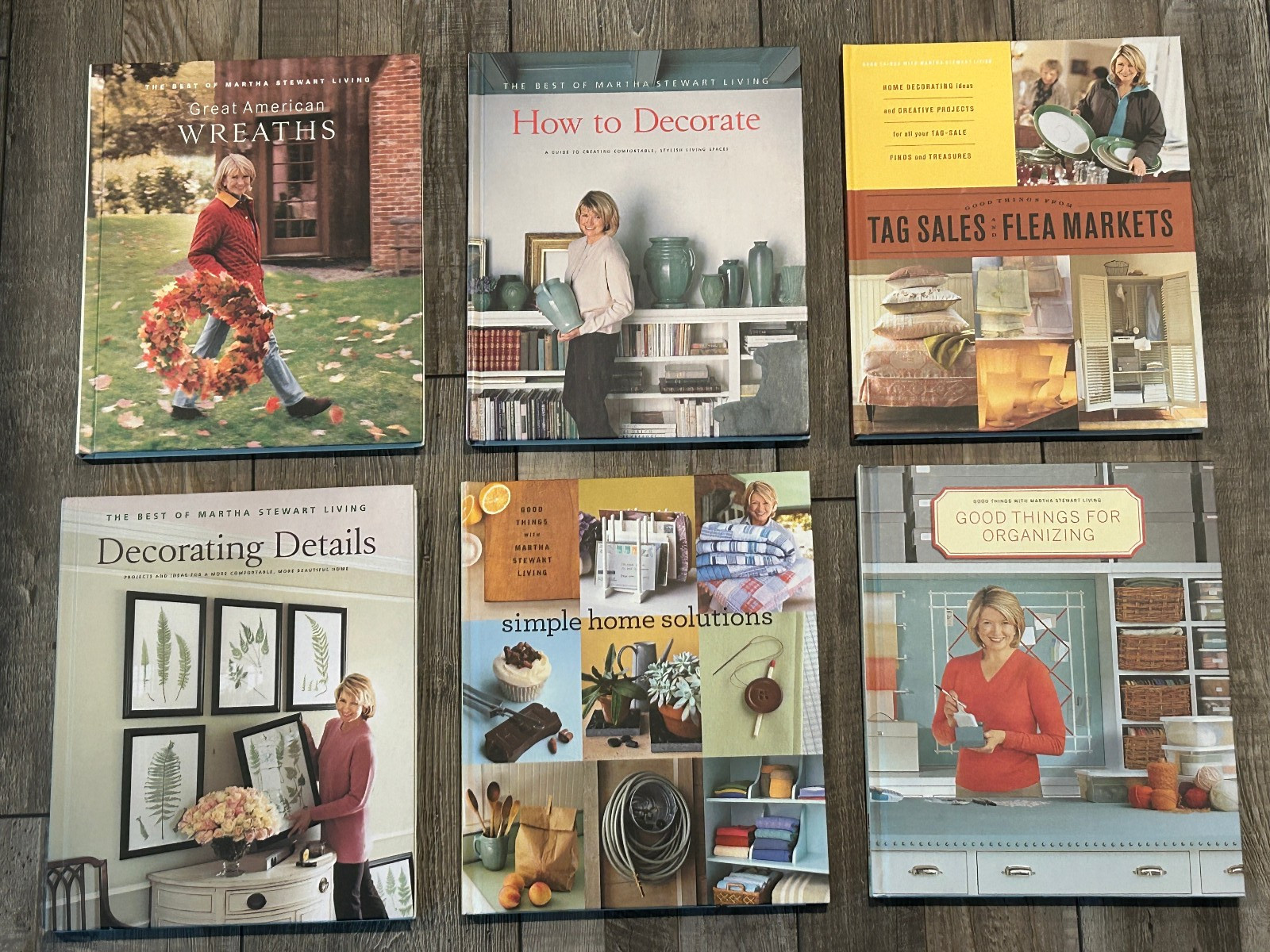 Martha Stewart Hardcover Book Lot of 6
