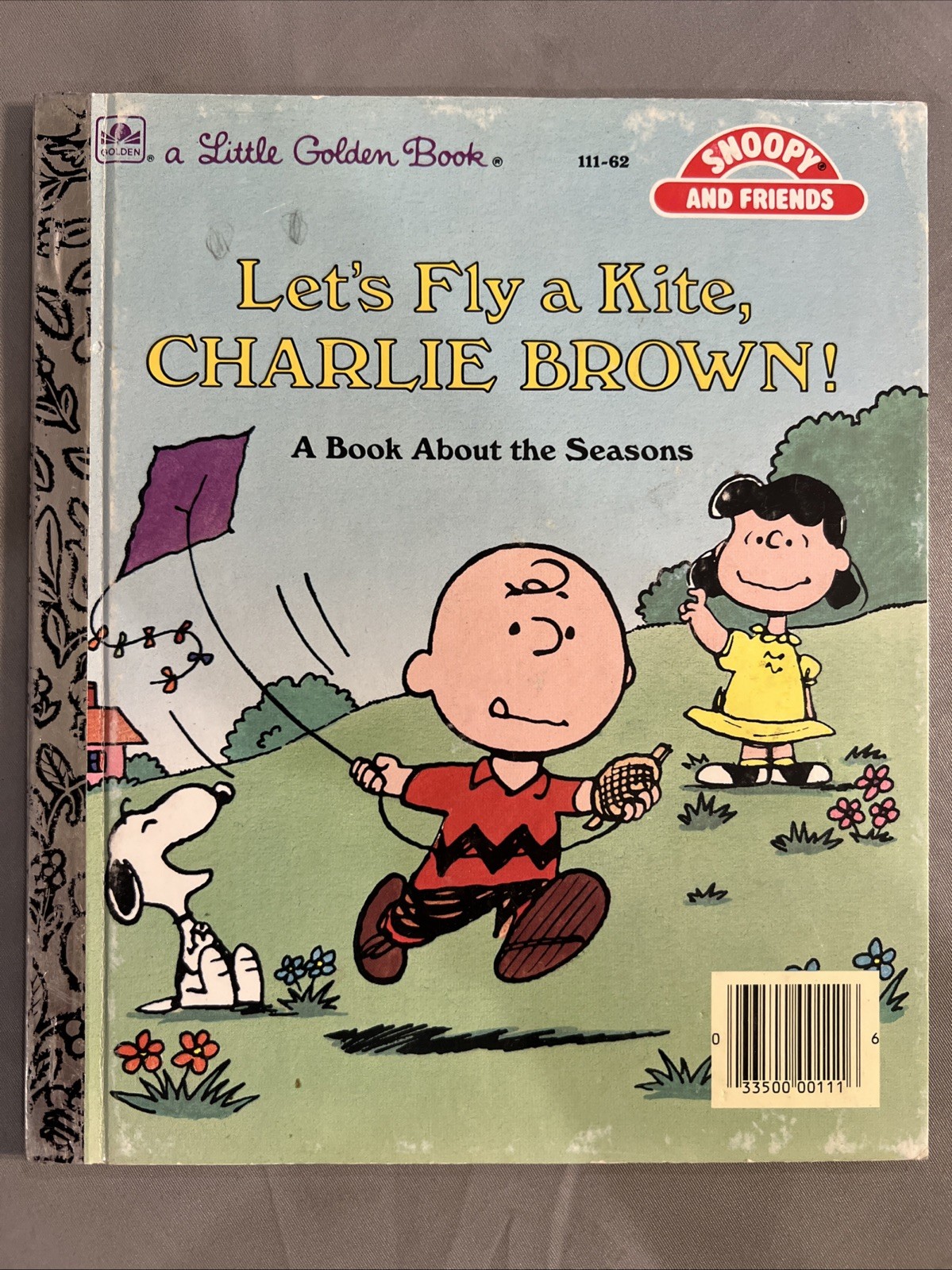 Vintage A Little Golden Book Let’s Fly A Kite, Charlie Brown! 111-62 1987 #2928