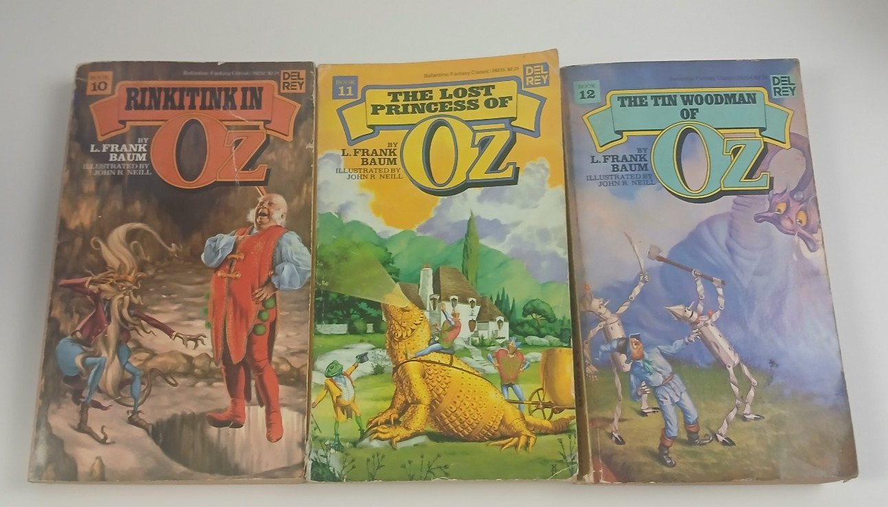 Set of 12 (1-12) Wizard of Oz Del Rey – Vintage Paperback