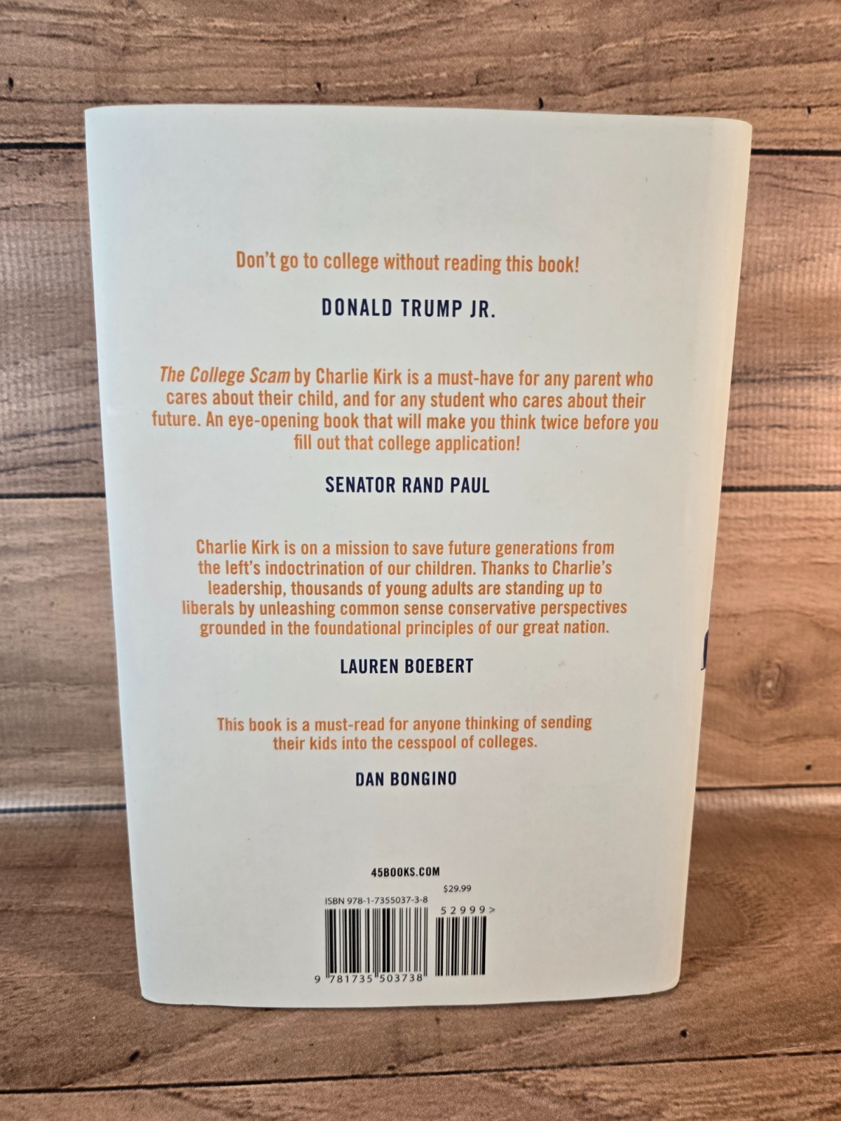 The College Scam By Charlie Kirk 2022 First Edition First Print HC Like New