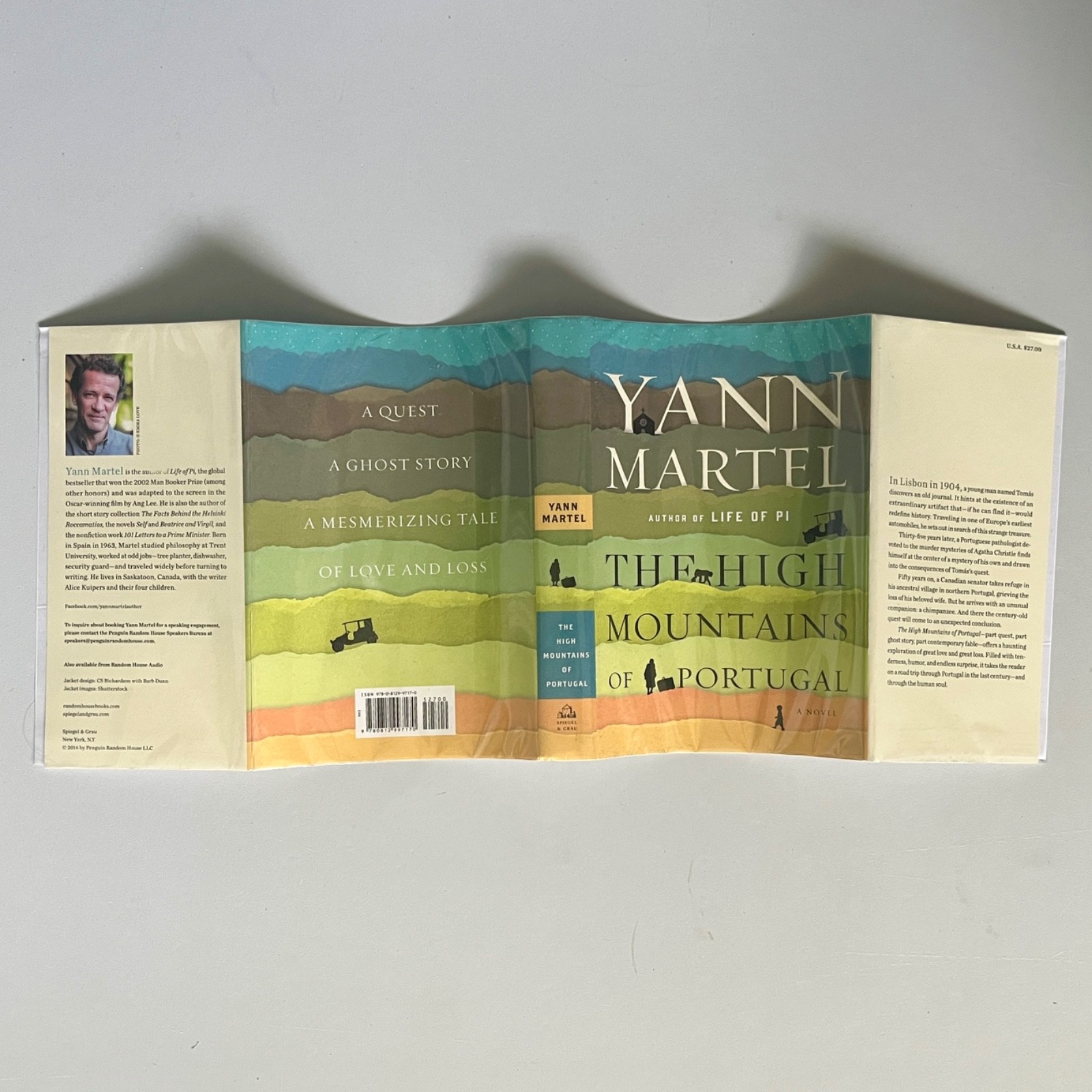 Flat Signed 1st US/1st 2016 HC High Mountains of Portugal by Yann Martel