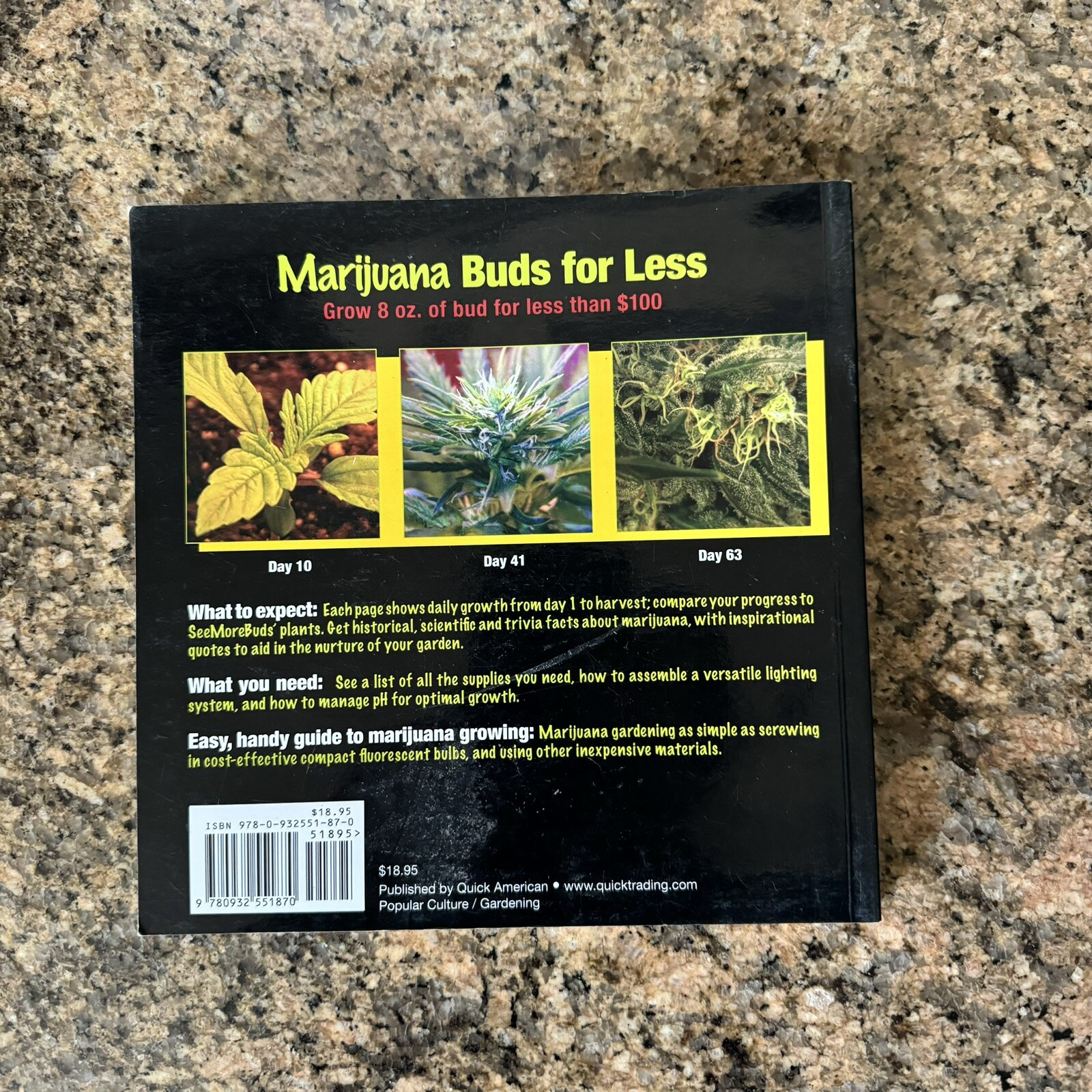 Marijuana Buds for Less Grow 8 oz Of Bud for Less Than $100 By Seemorebuds Book