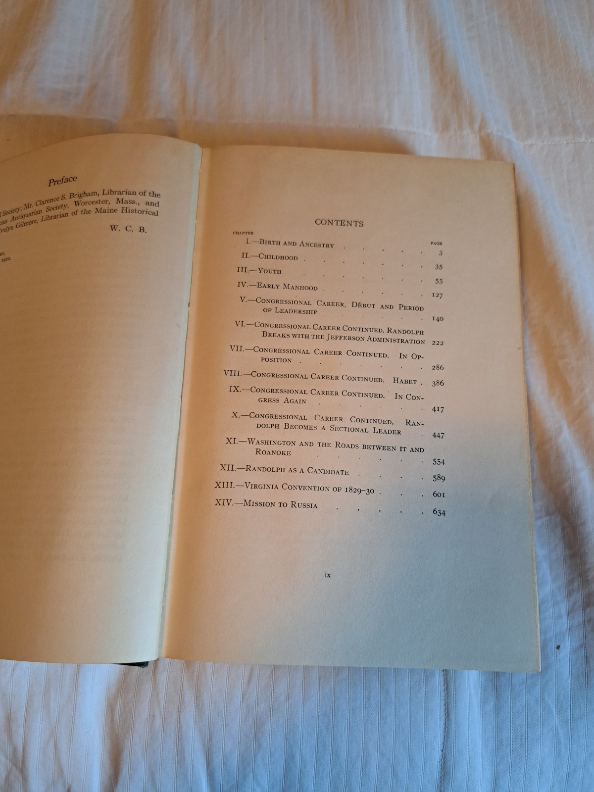 1922 John Randolph of Roanoke 2 Vol Set – William Cabell Bruce – TLS Letter