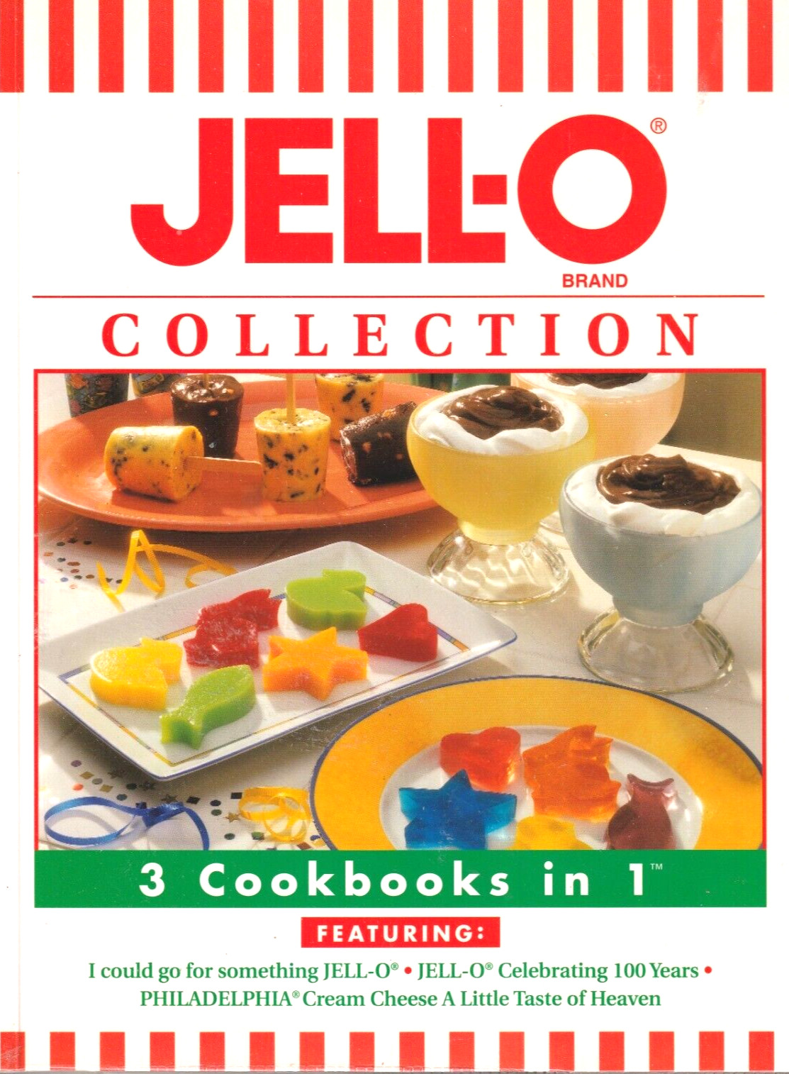 Jello Collection 3 Cookbooks in 1: 288 pages, tips, notes & hints, Molds. Pies..