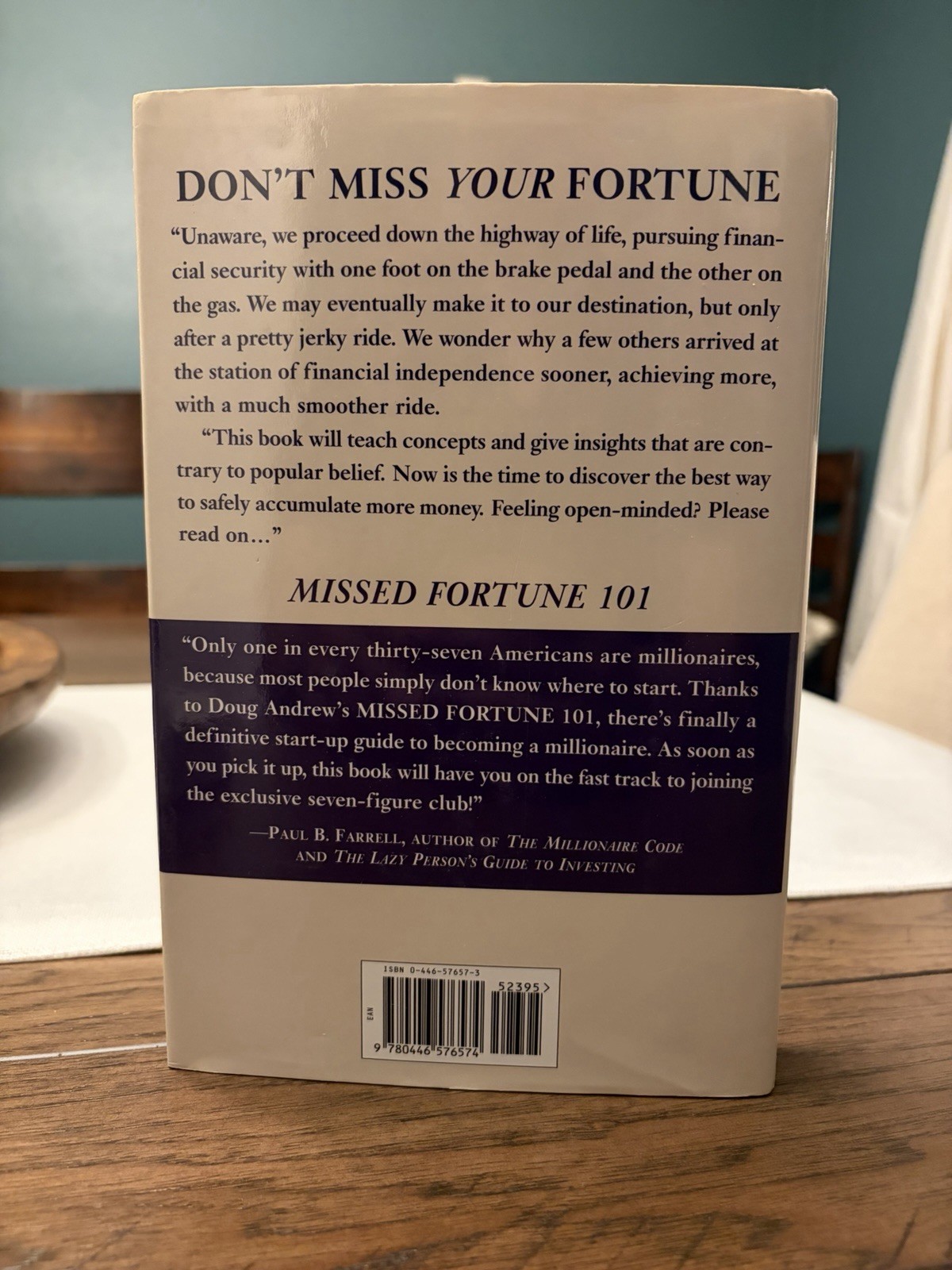 Missed Fortune 101: A Starter Kit to Becoming a Millionaire by Douglas R. Andrew