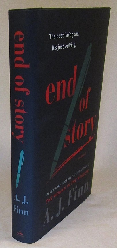SIGNED End of Story by A.J. Finn FIRST EDITION WITH PAW STAMP New
