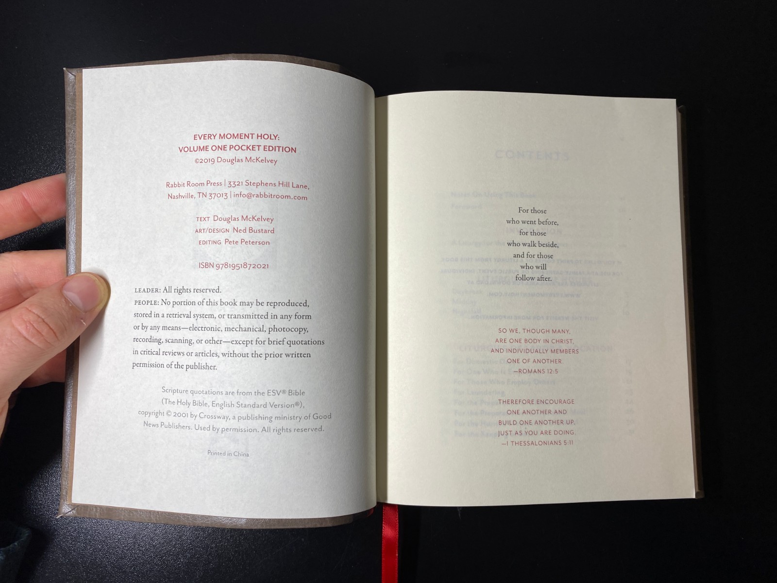 Every Moment Holy Vol. 1 – Pocket Edition (Rabbit Room Press, 2020)