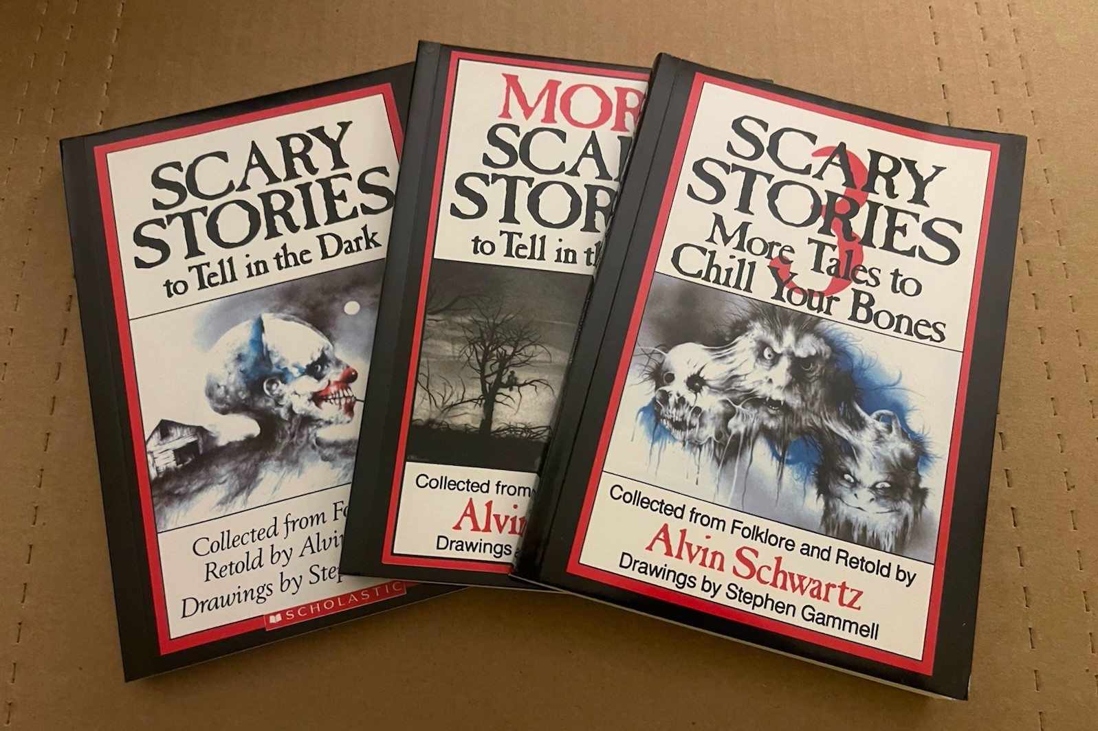 Scary Stories to Tell in the Dark Book Set 1 2 3 By Alvin Schwartz