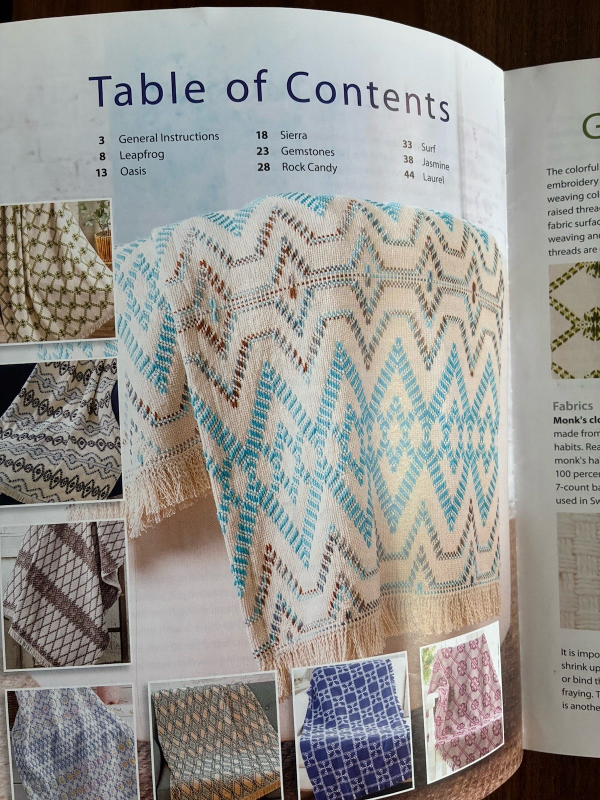 Inspiring Afghans for Swedish Weaving by Katherine Kennedy Like New Condition
