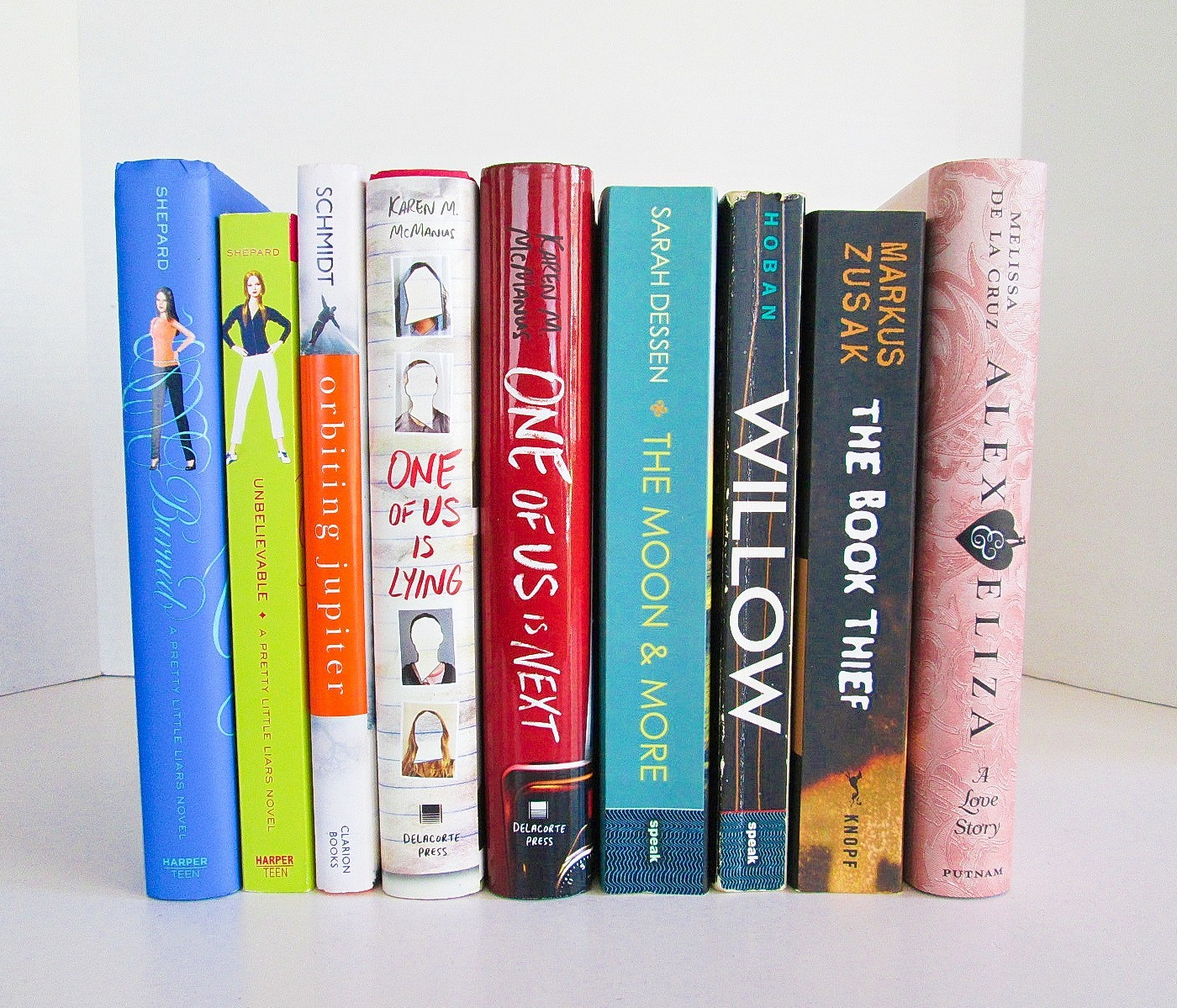 Lot of 9, Teen Young Adult Fiction Novels, Romance Mystery Drama, Modern Authors