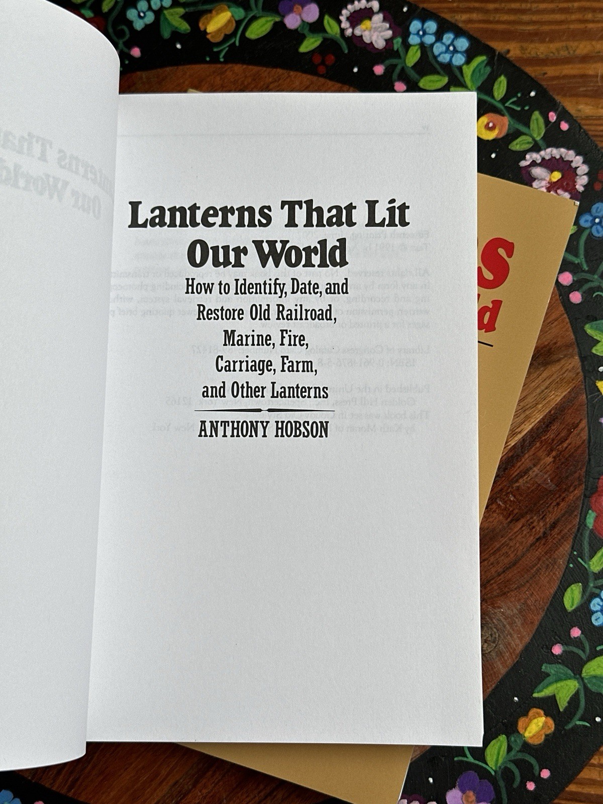 2 BOOK SET Lanterns That Lit Our World by Anthony Hobson Railroad Marine Fire