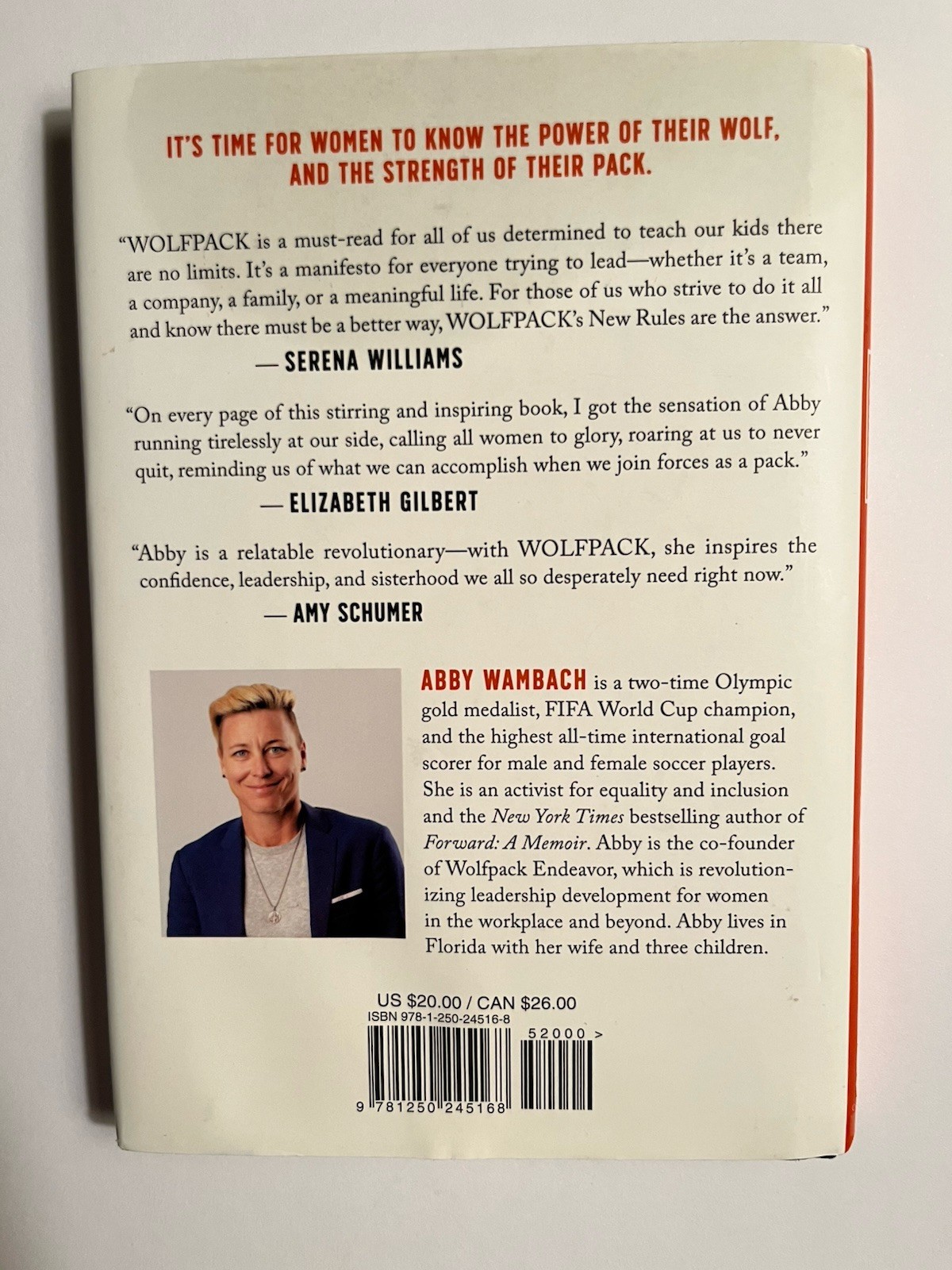 SIGNED: Abby Wambach “Wolfpack” (2019 HC/ 1st Edition)