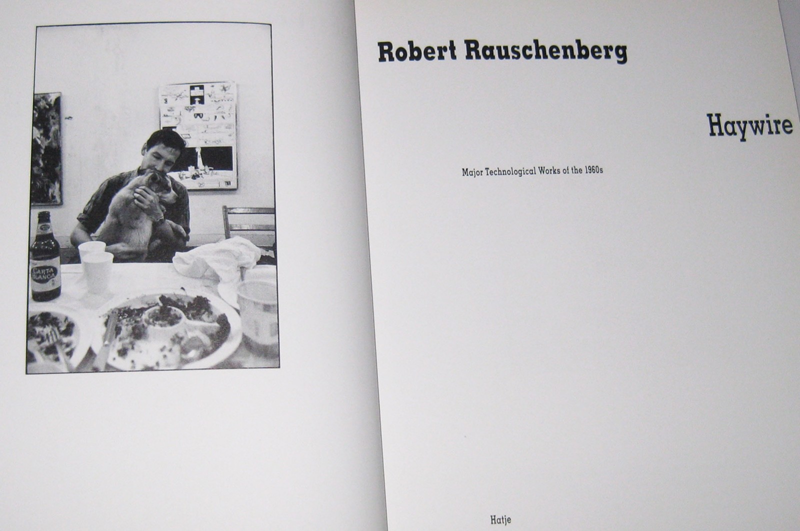 Robert Rauschenberg Haywire hardback book, 7.5 in. X 9.5 in., mint condition