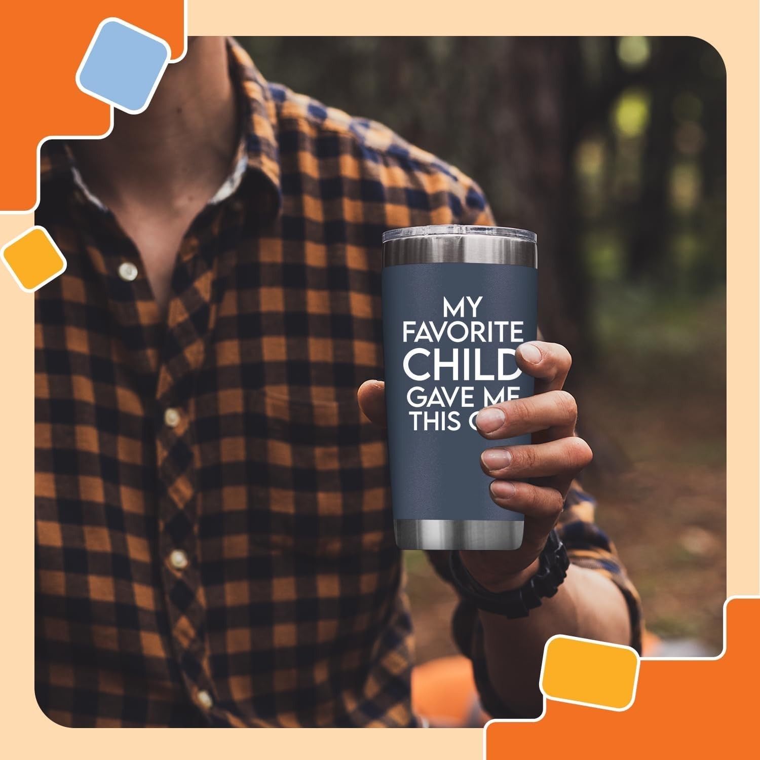 Dad Birthday Gift – 20oz Tumbler for Father, Bonus Dad