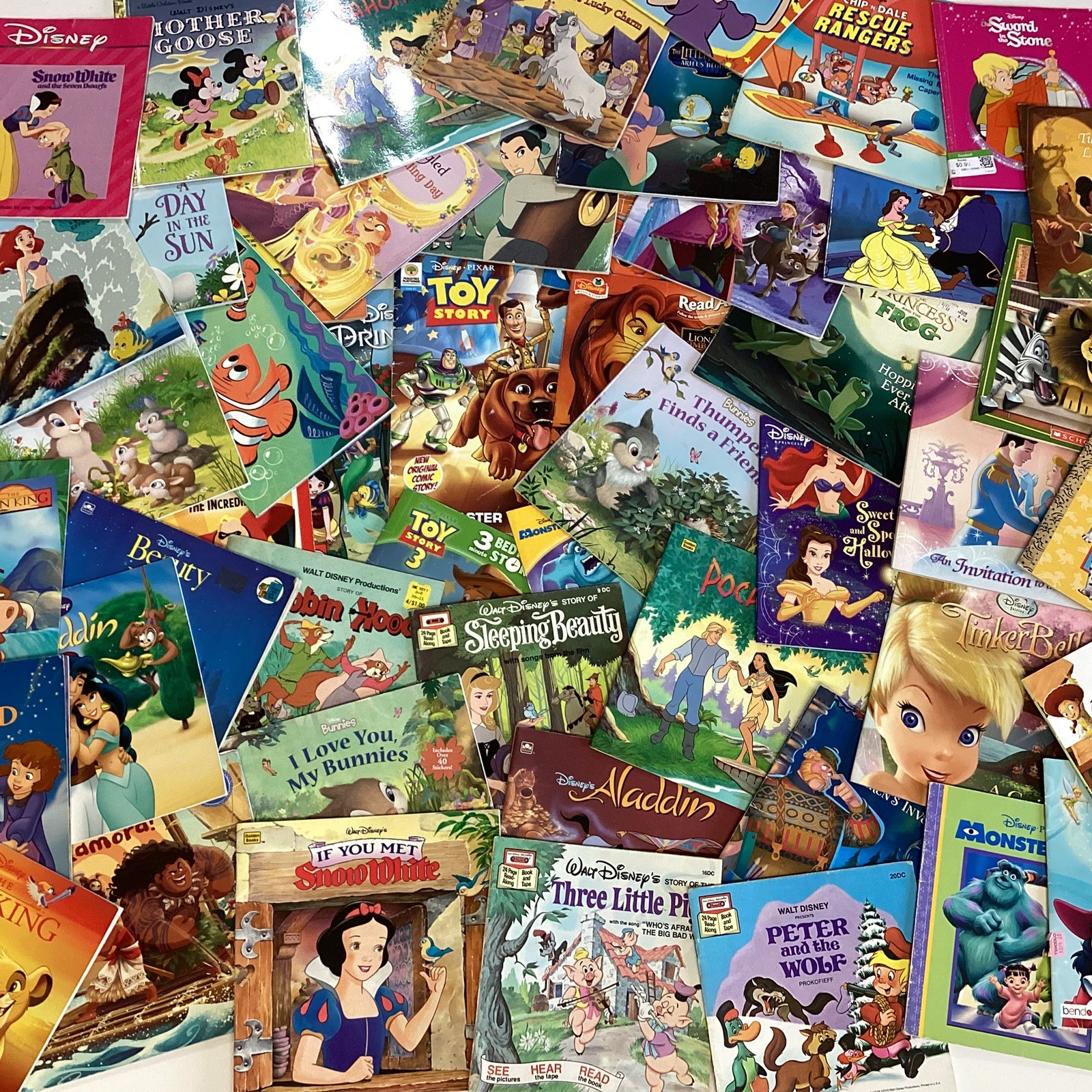 Disney Random Lot of 20 Books Children Kids Toddler Babies Preschool Daycare