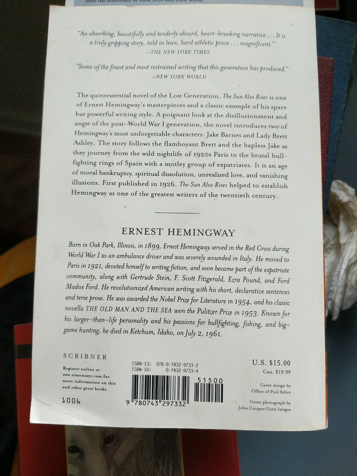 The Sun Also Rises – Paperback By Hemingway, Ernest – GOOD