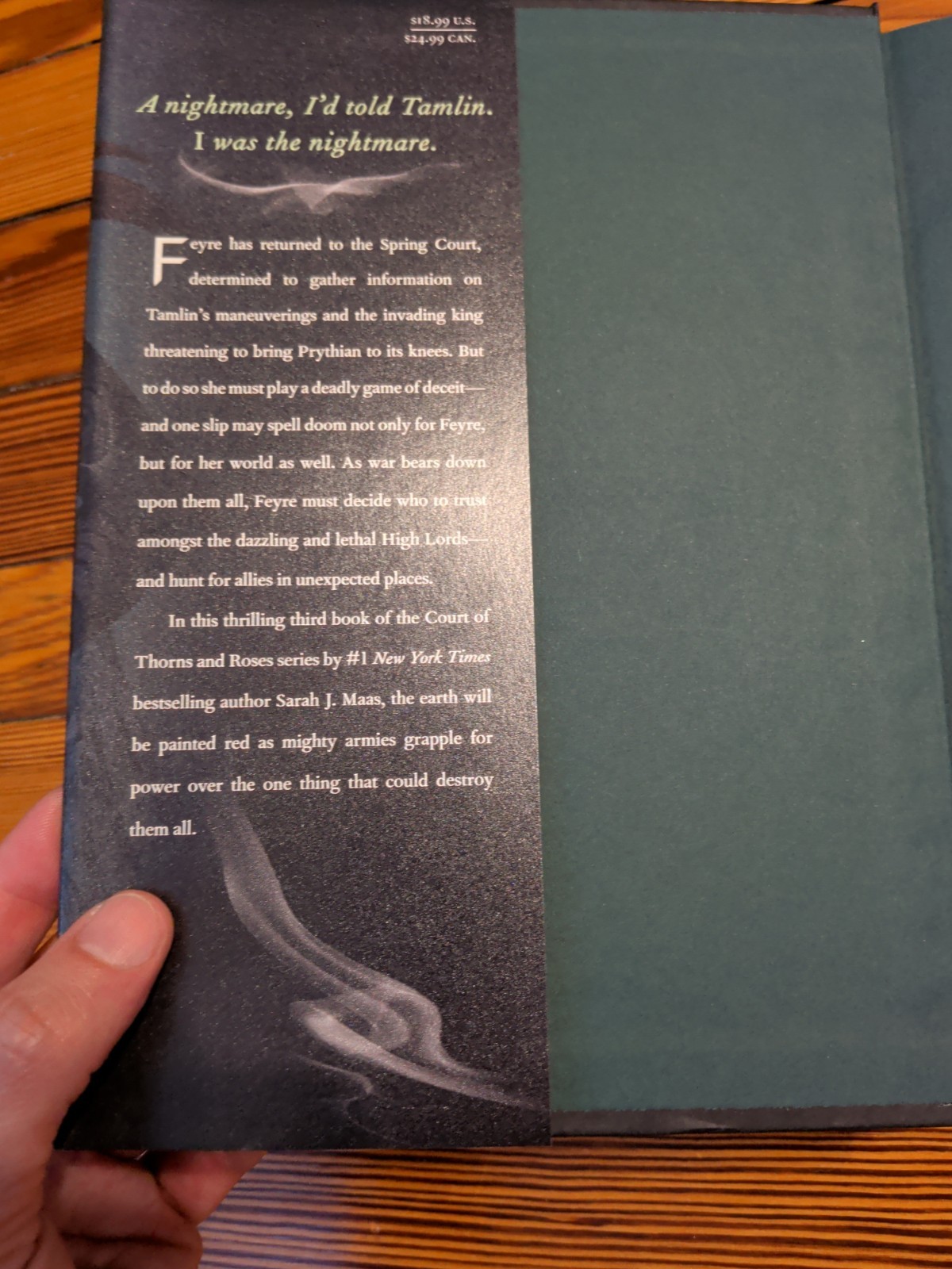 Sarah J Maas A Court of Wings and Ruin Original HC/DJ True 1st Edition 1st Print