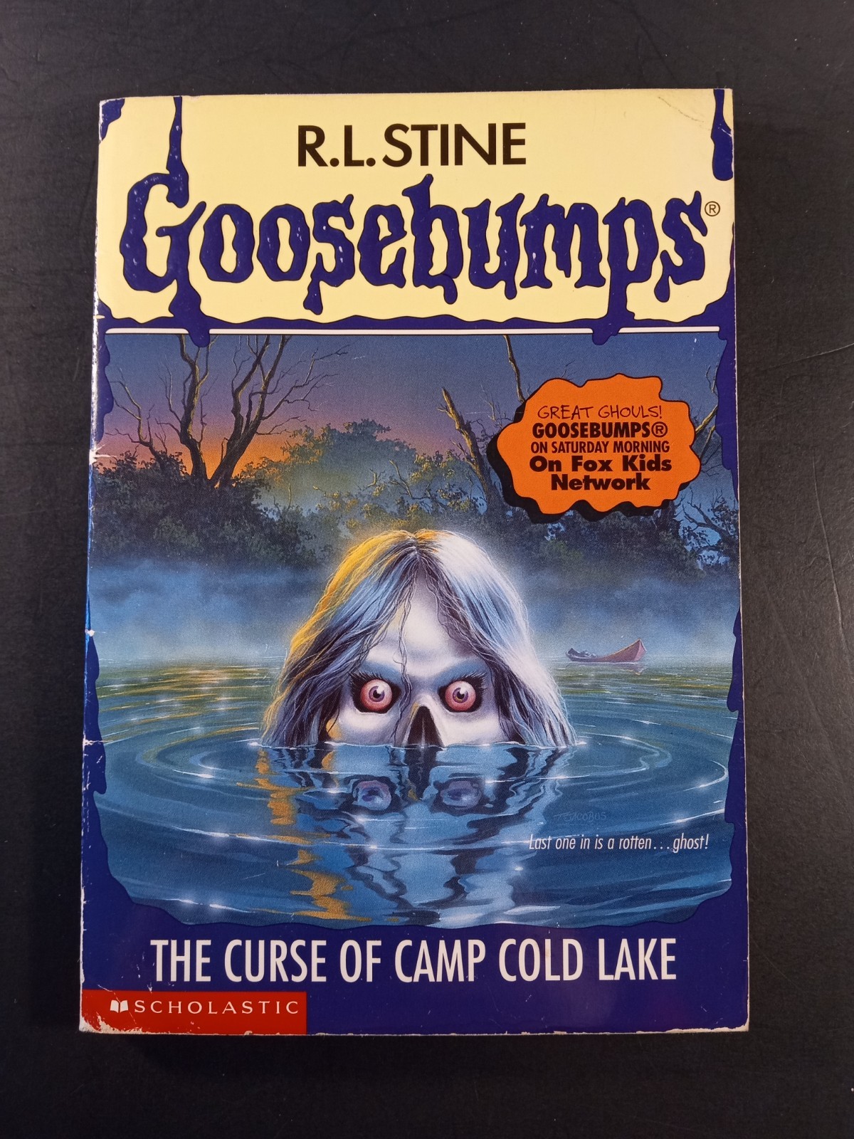 Goosebumps #56 The Curse of Camp Cold Lake Bookmark and Cards Attached 1st Print