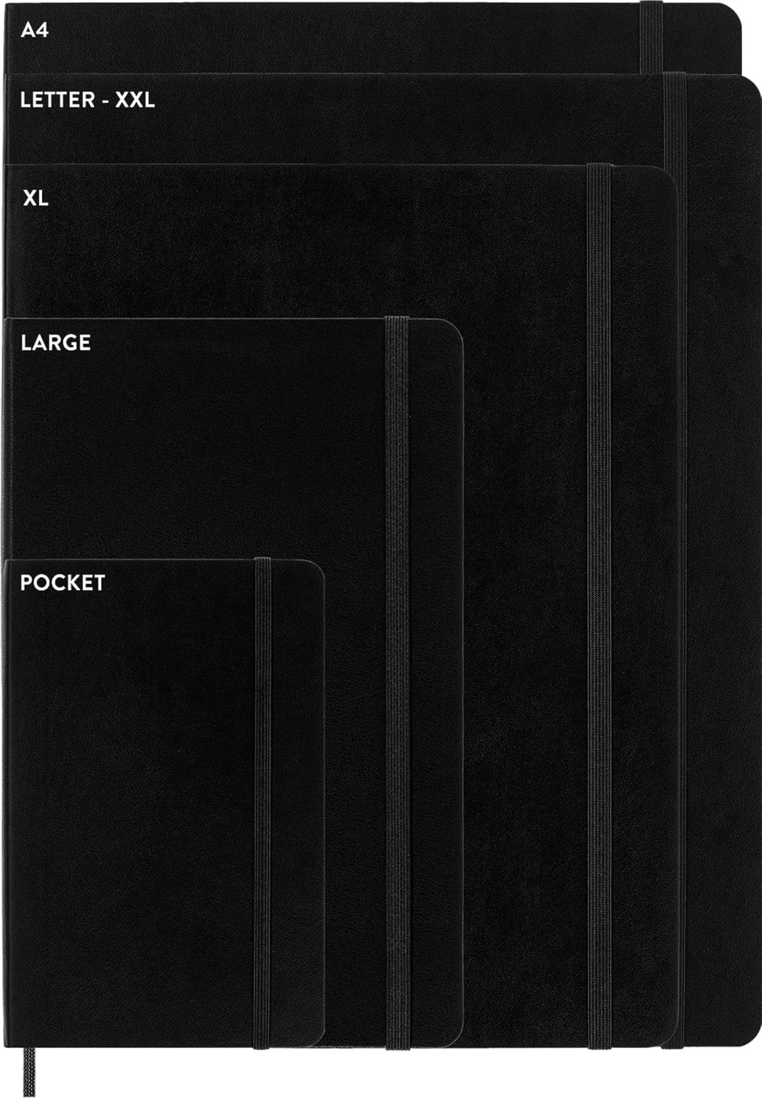 Moleskine Classic Notebook, Soft Cover, Large (5″ x 8.25″) Plain/Blank, Black…