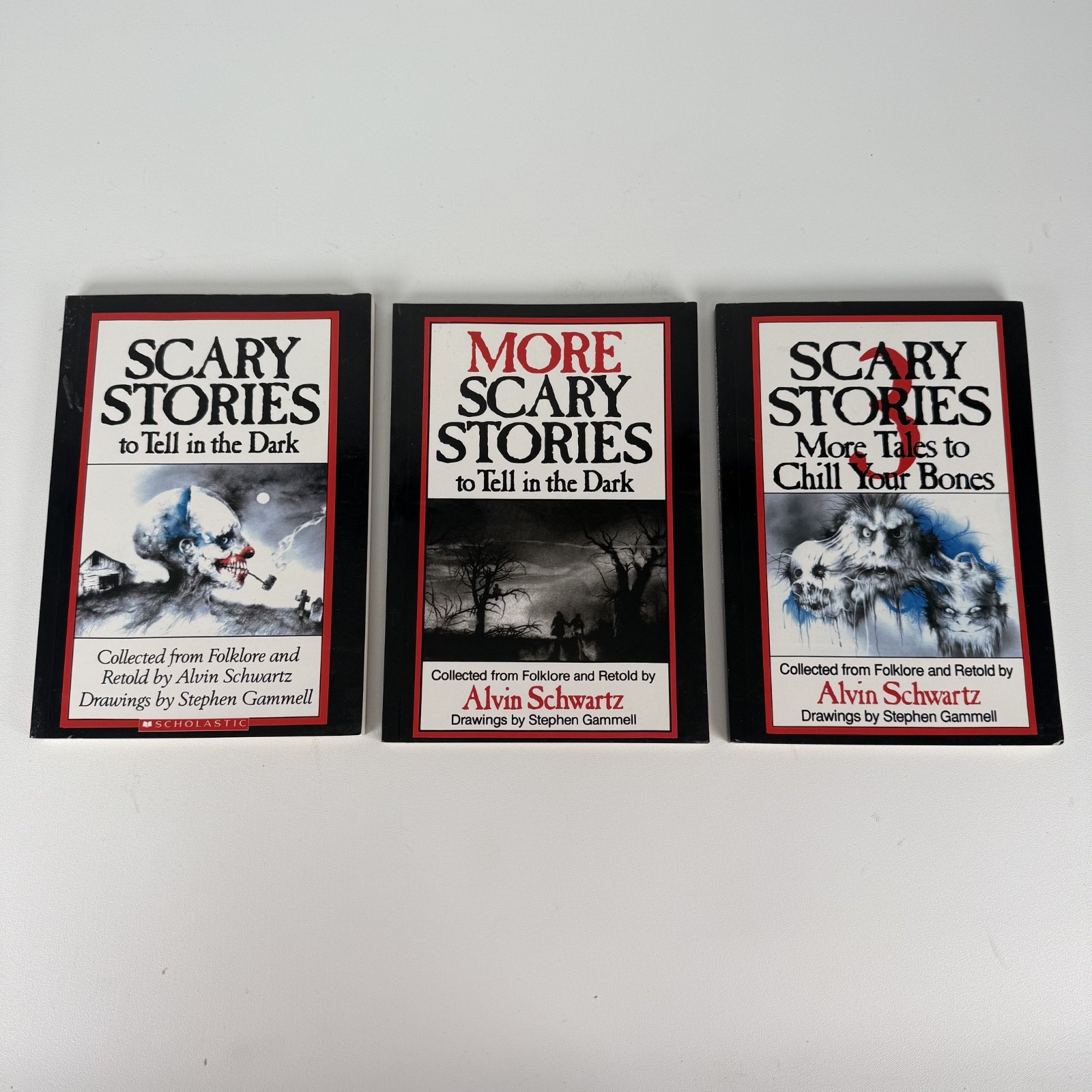 Scary Stories to Tell in the Dark Book Set 1 2 3 By Alvin Schwartz