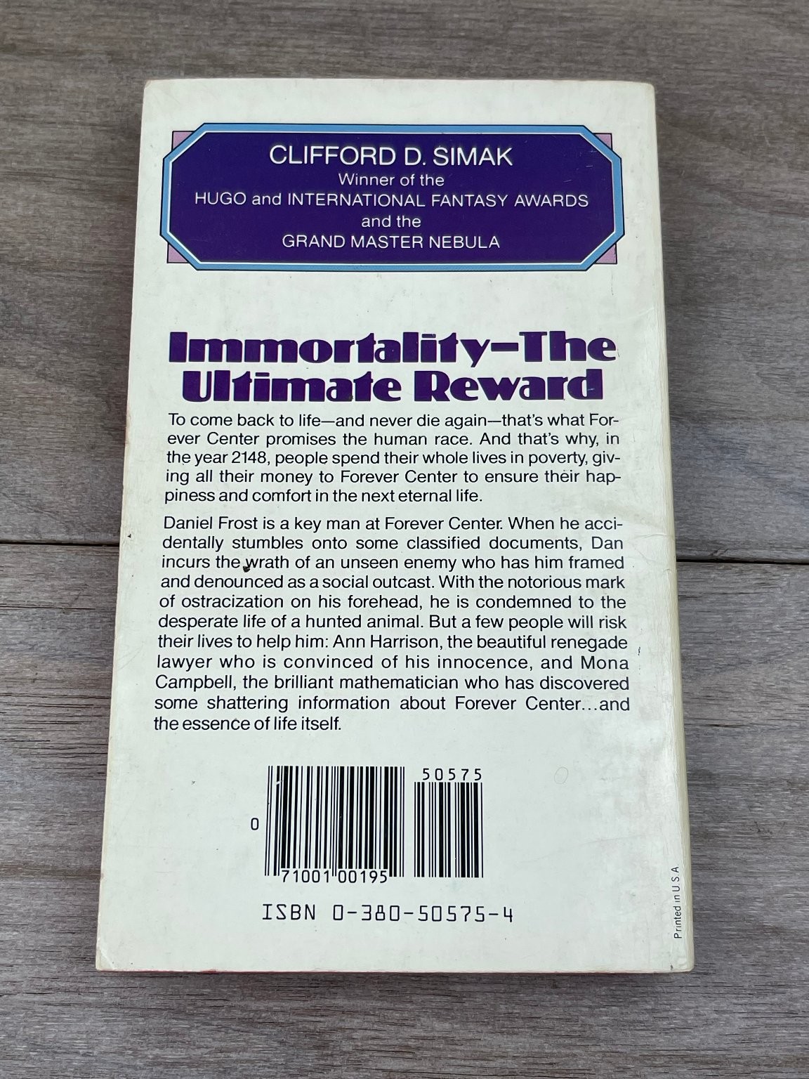 Why Call Them Back From Heaven? Clifford D Simak 1980 First Avon Printing Sci-Fi