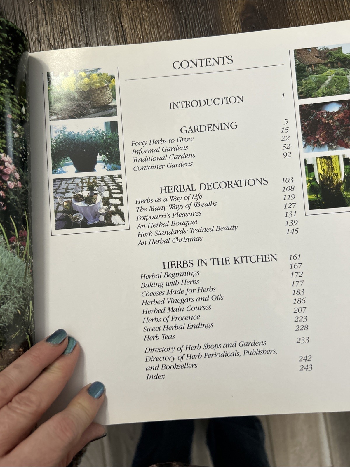 Herbs Garden, Decorations & Recipes Hard Cover 1985 244 Pages Color