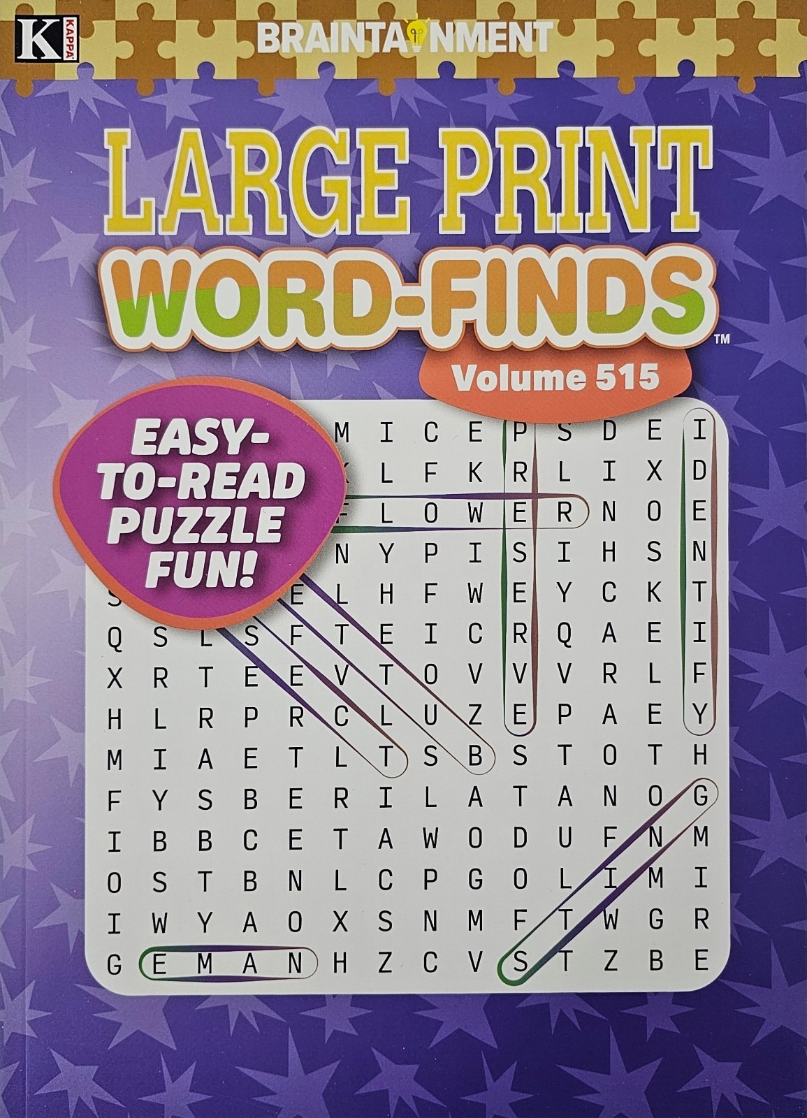 4 New Large Print Word-Finds Puzzle Books Kappa Games Vol #513-516 ~ Search,Hunt