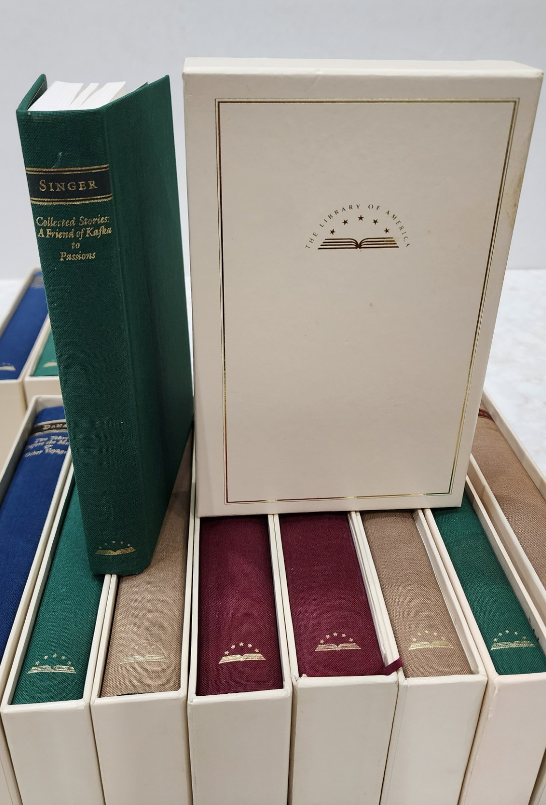 Lot of 15 – The Library Of America Hardcover with Slipcases – GOOD