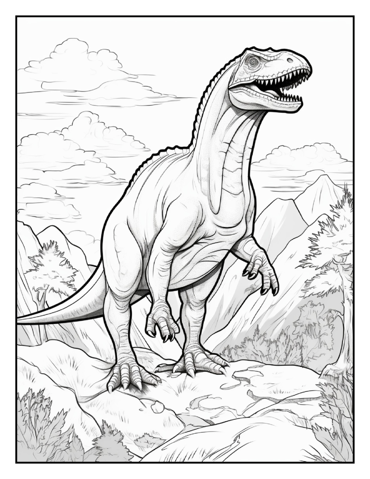 “Cute Dinosaur Coloring Book | Easy, Cute & Relaxing Designs | Perfect Gift Ide