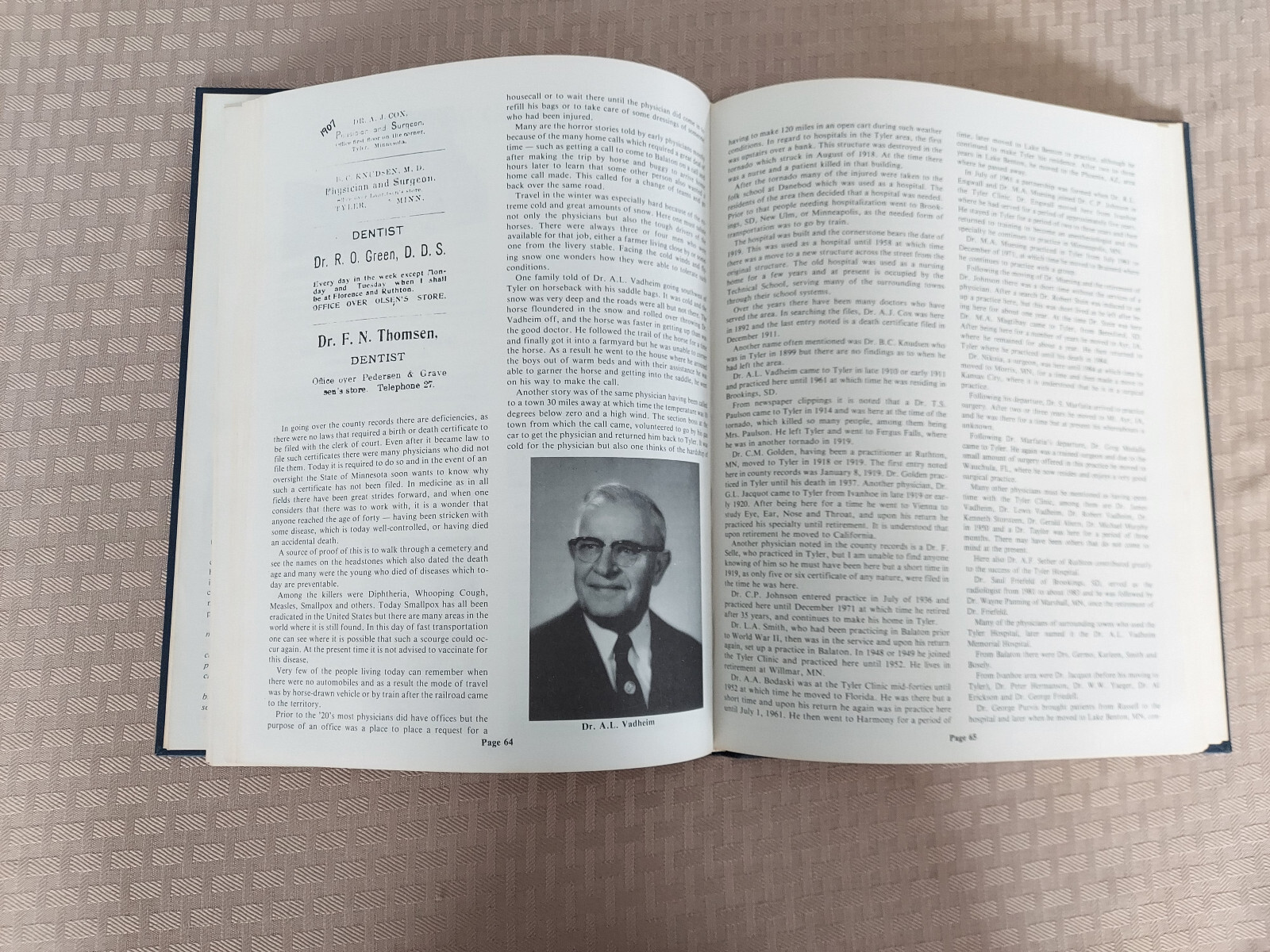 Tyler, MN “Tyler 100 Years A Century of Memories” 1987 128 Pages
