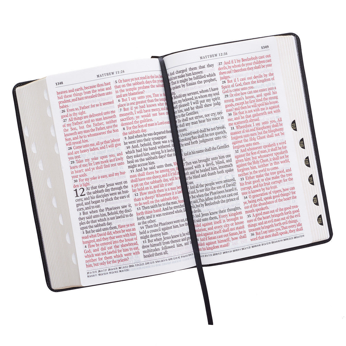KJV HOLY BIBLE King James Version Black Large Print Thumb Index Edition* NEW