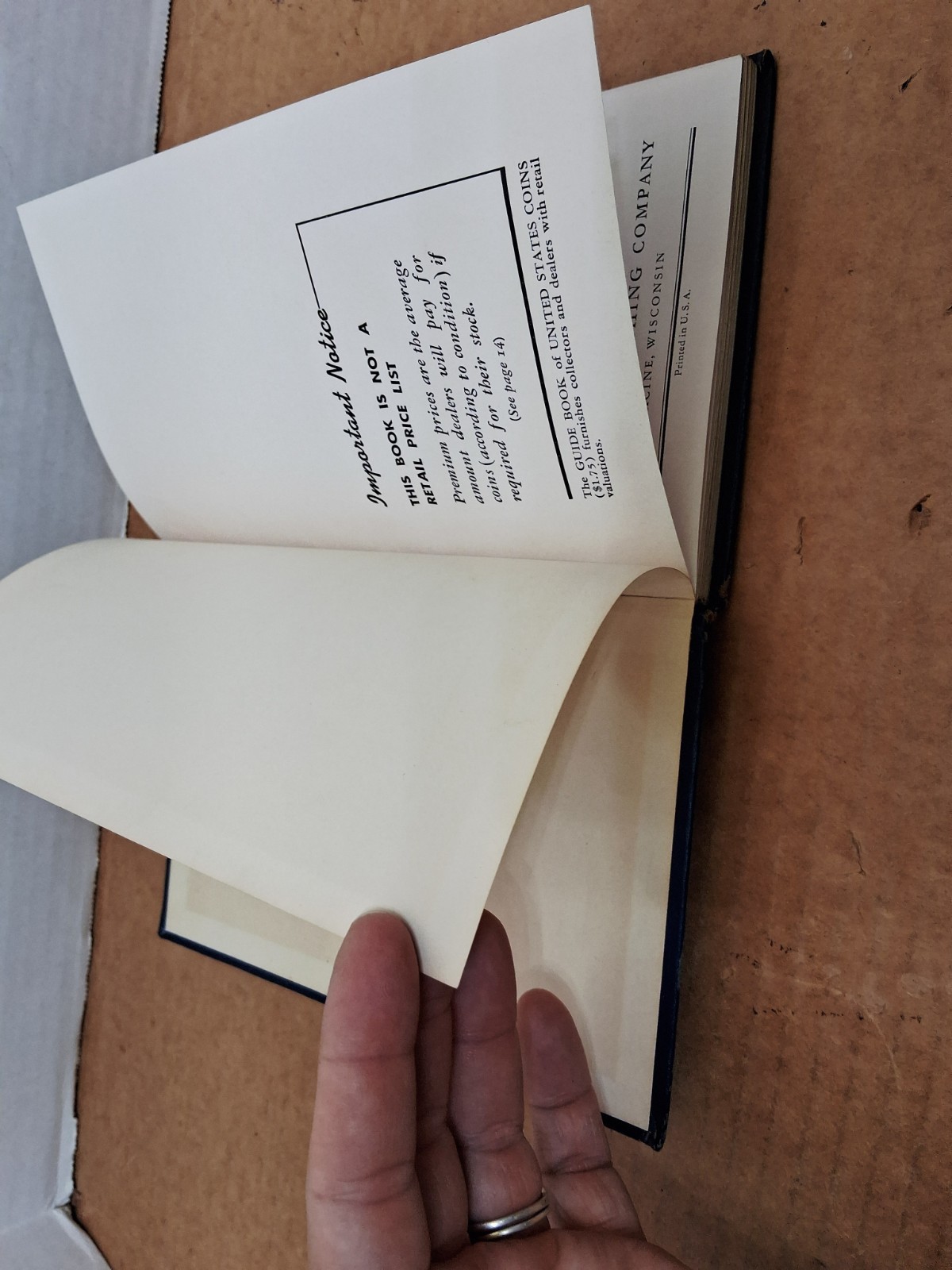 Blue Book – Handbook of United States Coins – 16th Edition *1959 w/Premium Lists