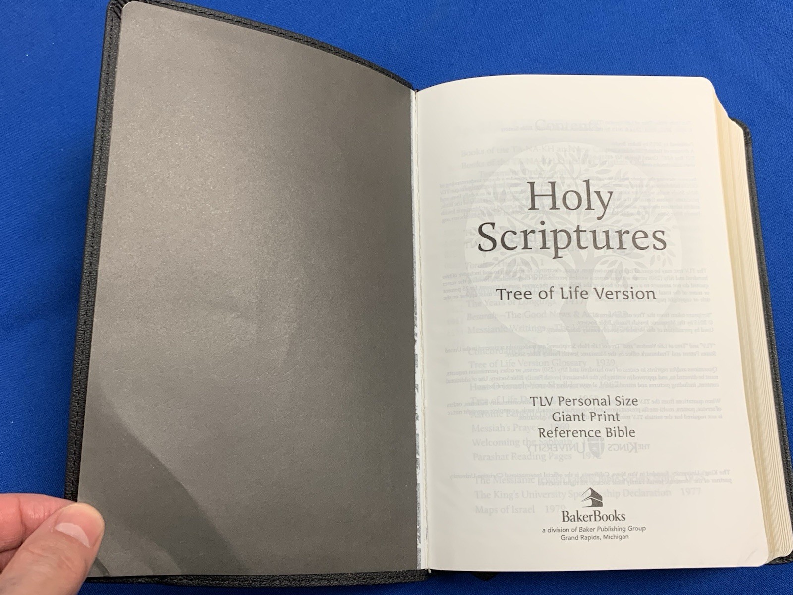 TLV Tree of Life Version Personal Size Giant Print Ref Bible Black Messianic
