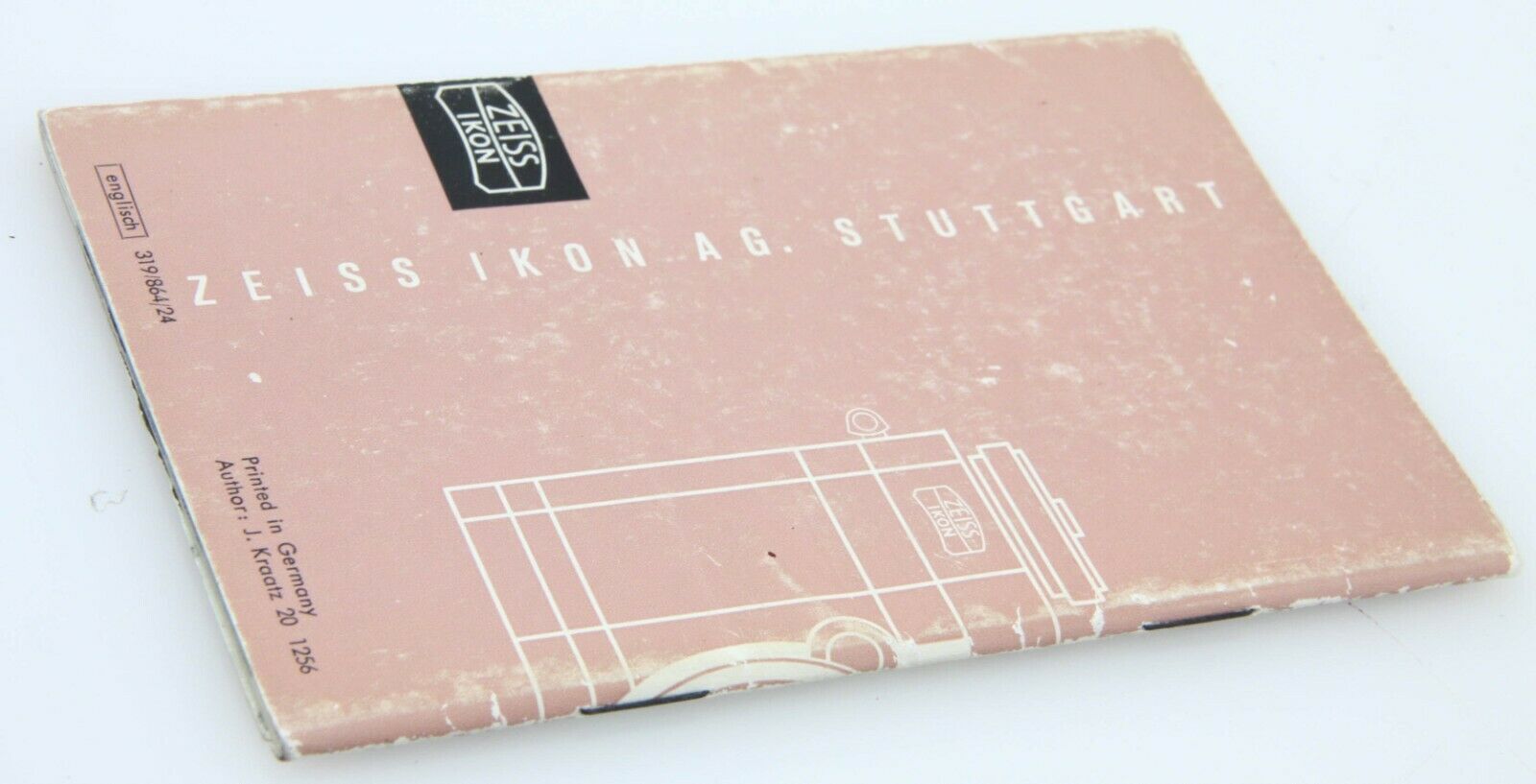 ZEISS IKON CONTFLEX IV INSTRUCTION BOOK, 42 PAGES, #319/864/24, VERY GOOD 1956