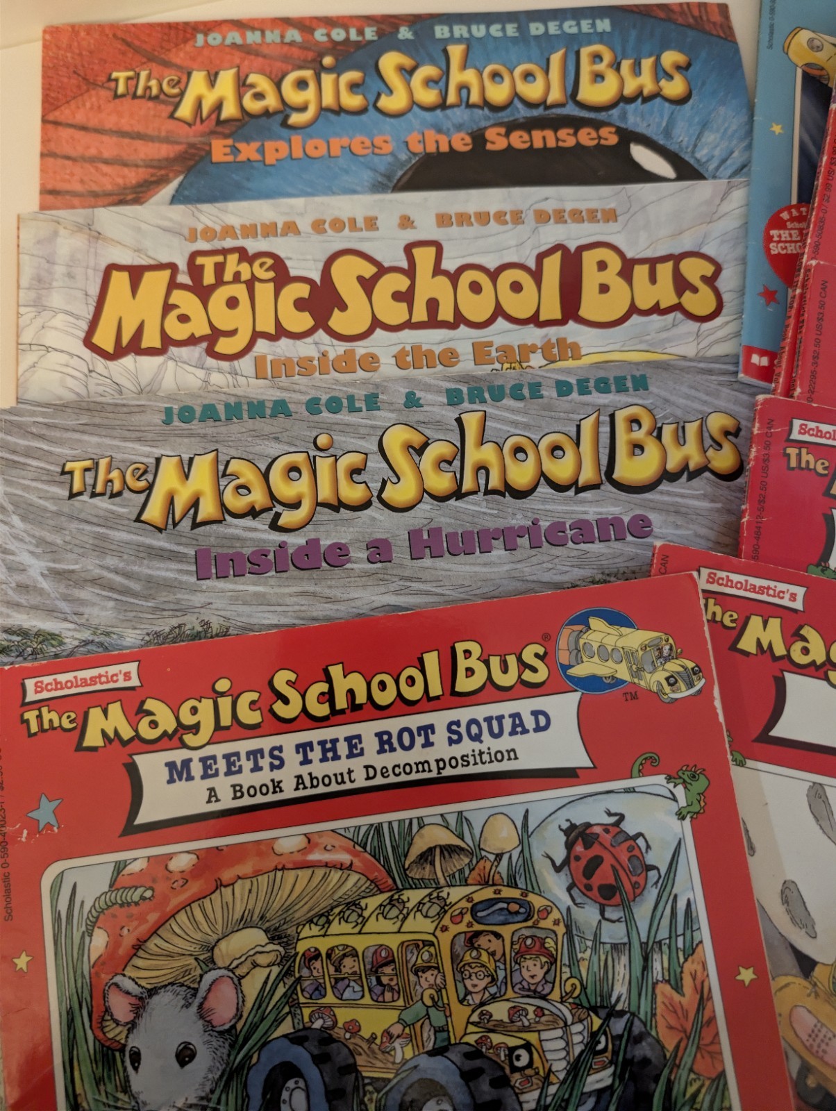 Scholastic The Magic School Bus Book Lot Ages 4-8 Science Joanna Cole Education
