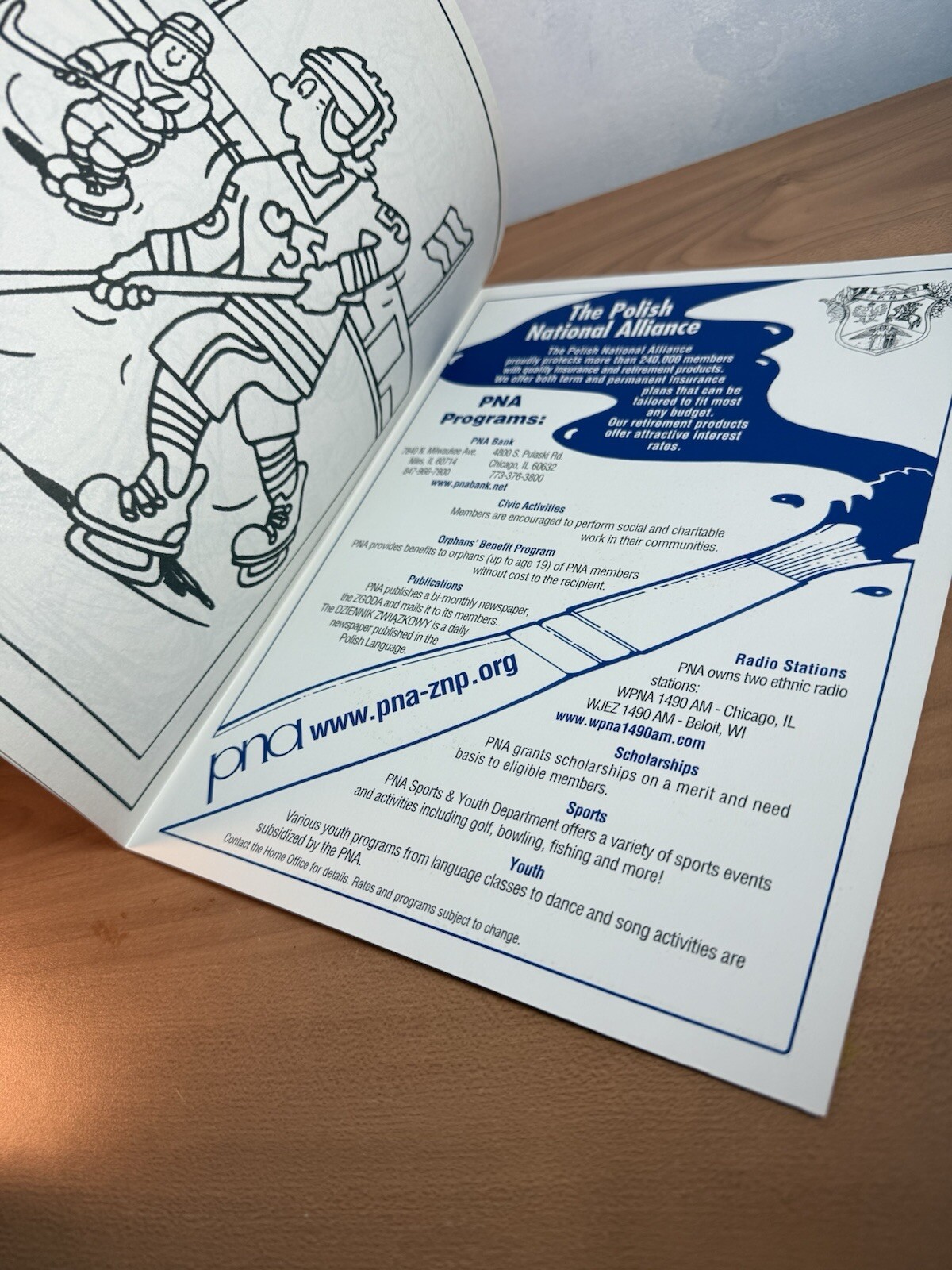 Polish National Alliance Coloring Book Sports