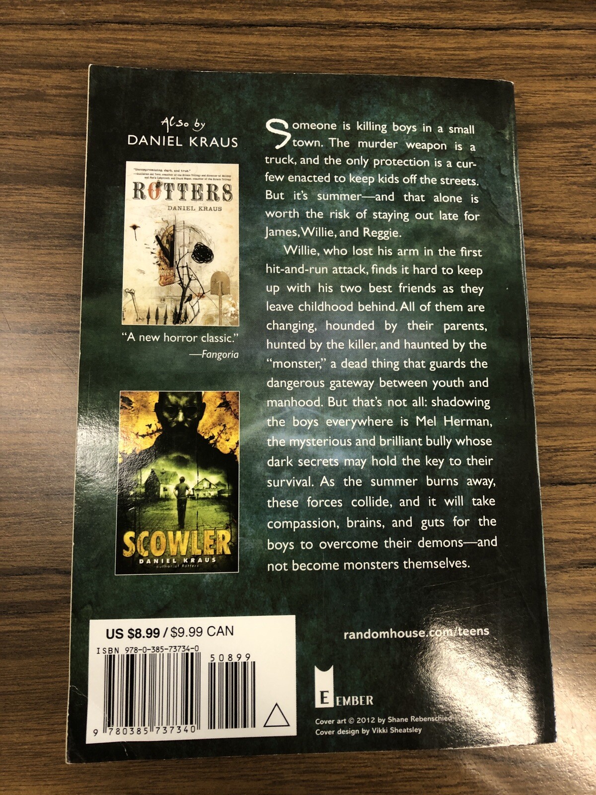 The Monster Variations – Daniel Kraus (2012, Random House Trade Paperback)