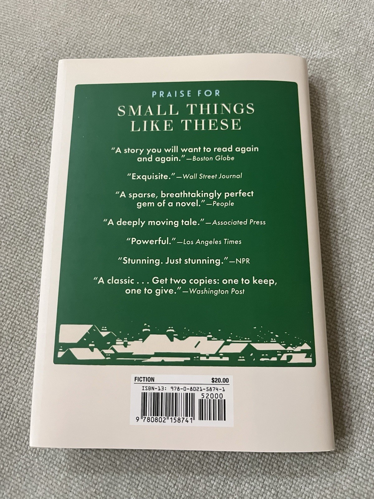 Small Things Like These (Oprah’s Book Club) – by Claire Keegan (Hardcover)