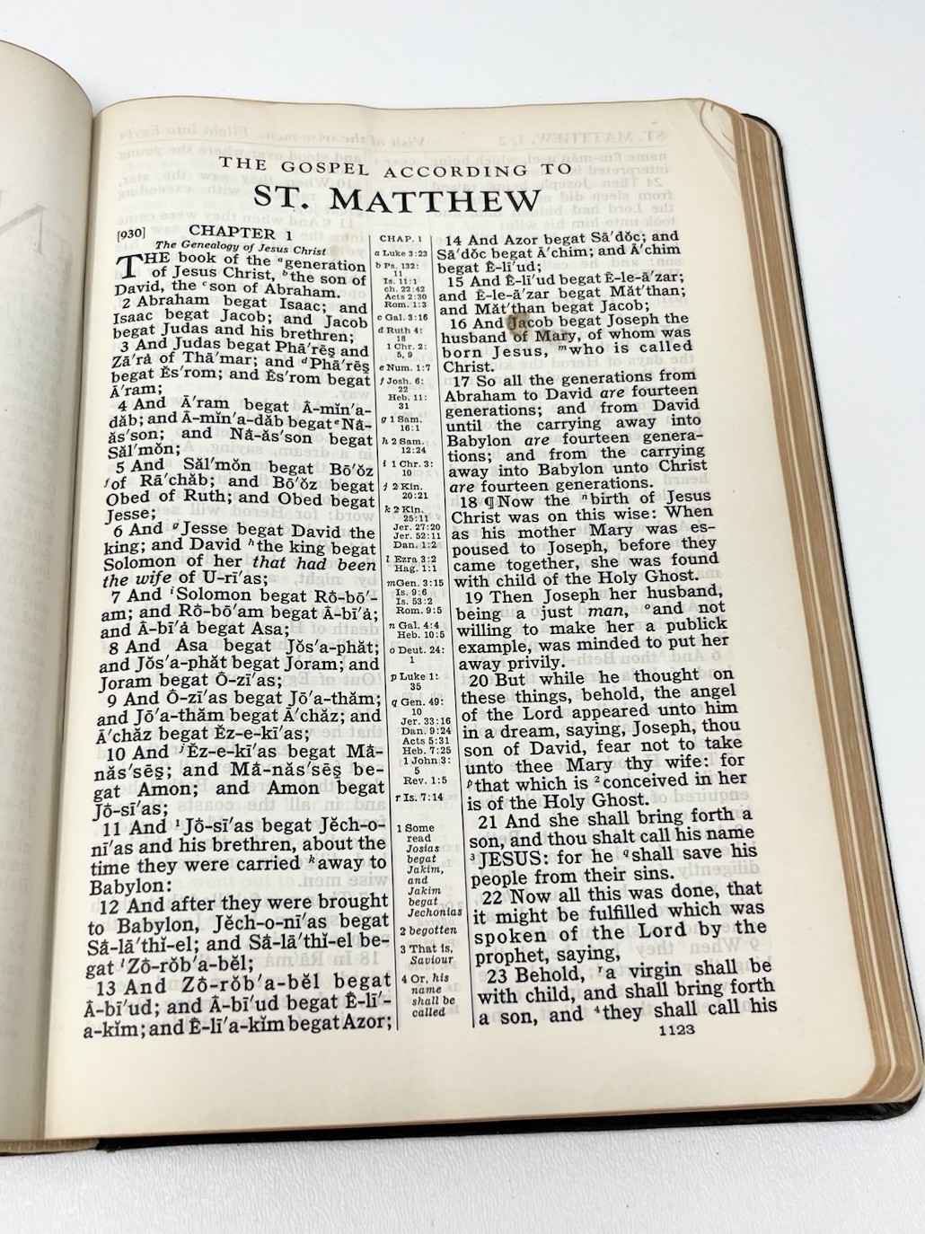 Holy Bible 1944 WW2 Era Concordance National Bible Press Large Print W/ Inserts