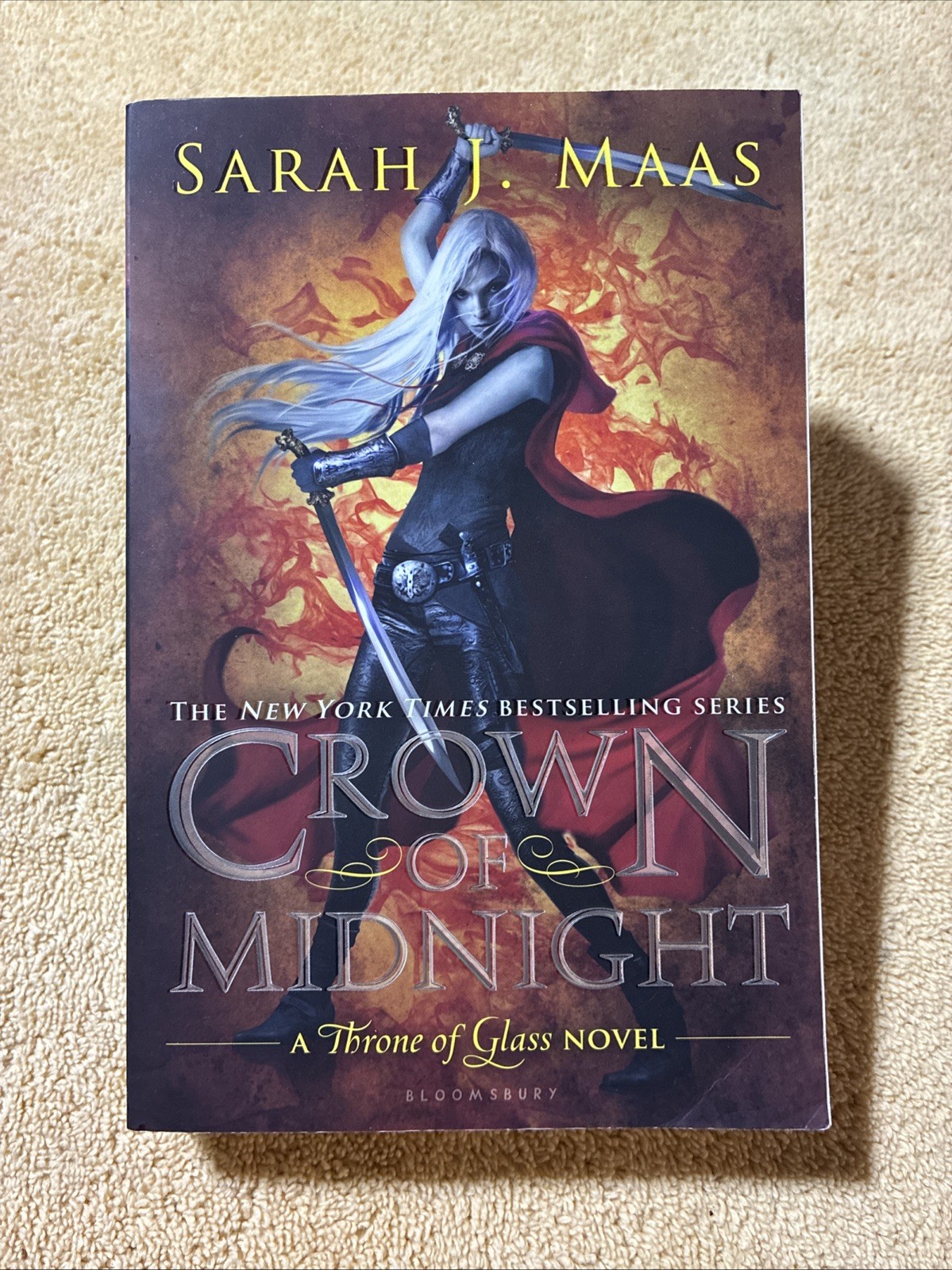 Crown of Midnight OOP Cover – Sarah J. Maas Paperback – 5th Printing