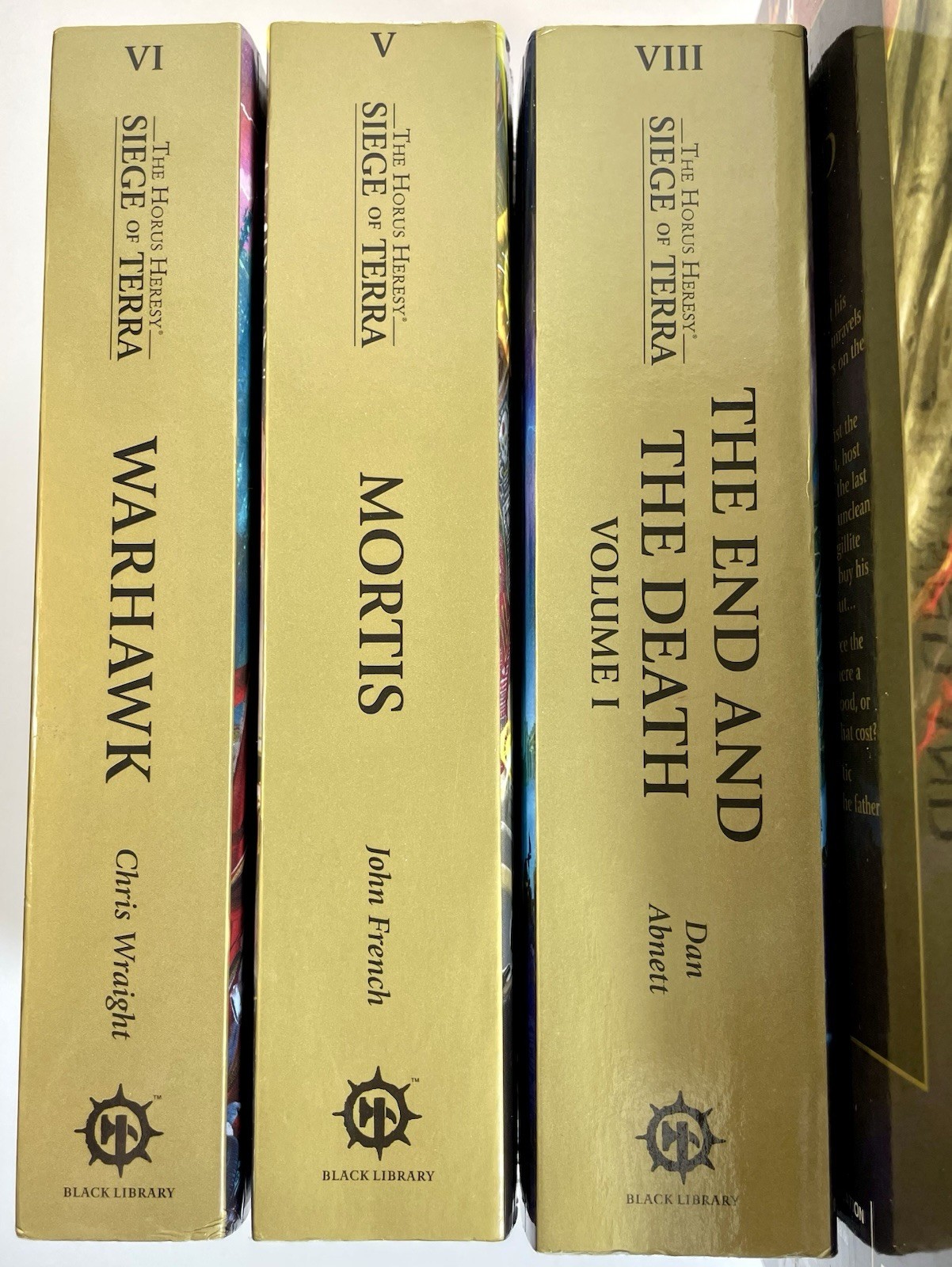 7x Warhammer The Horus Heresy Siege Of Terra Book Lot 1-3 5 6 8 10 Sci-fi Series