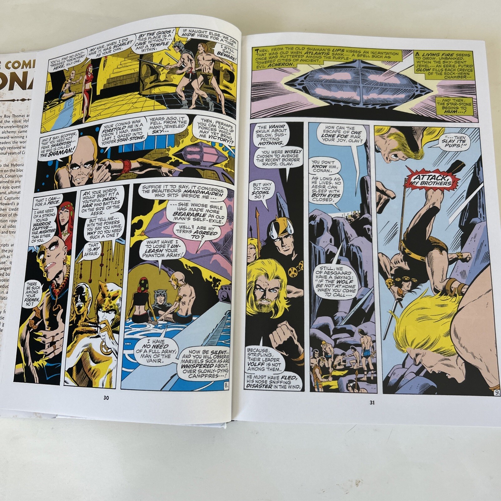 Marvel Comics Omnibus Conan the Barbarian #1-HC book-dust jacket-Roy Thomas