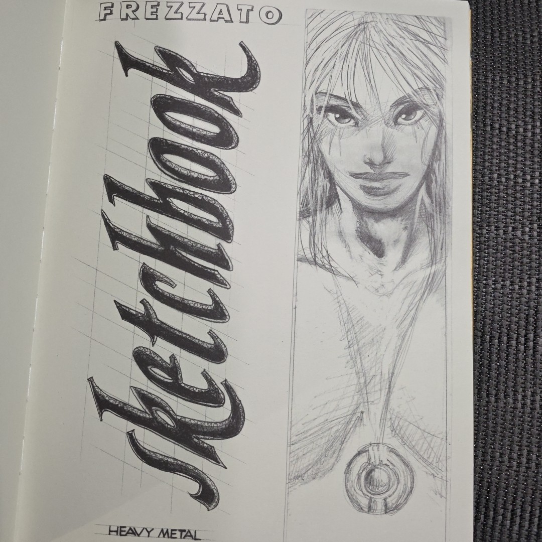 Massimiliano Frezzato Sketchbook -HC 2001 Heavy Metal Comic Drawings