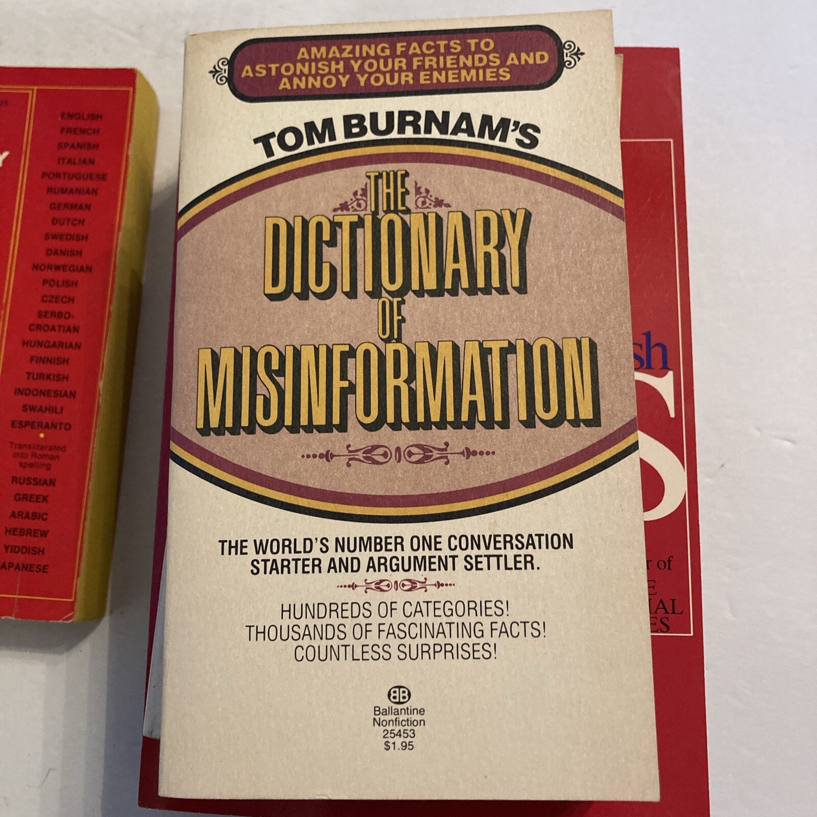 Lot of 5 Dictionaries Languages Harvard Brief Concise Music Misinformation Words