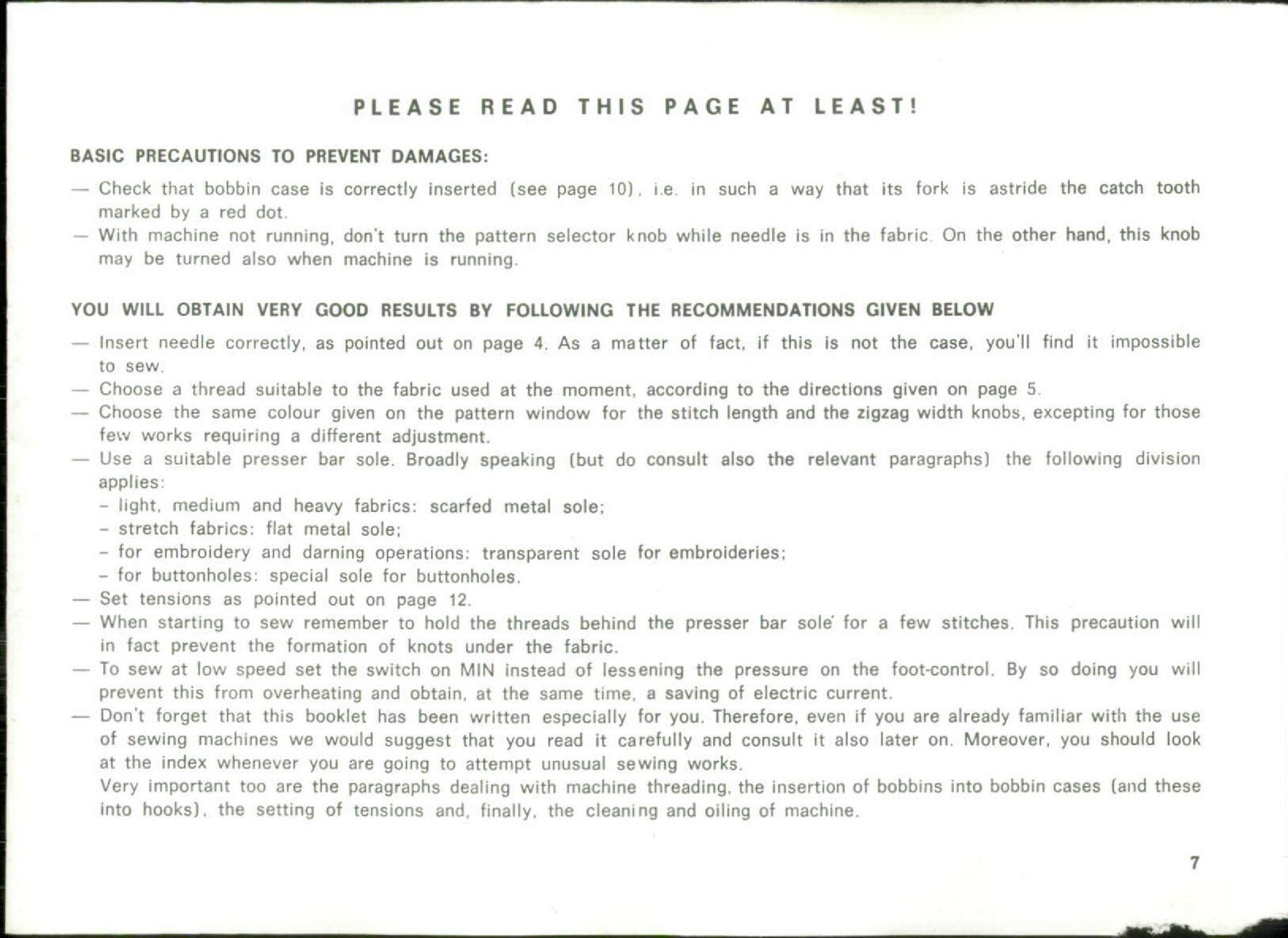 NECCHI Silvia Multimatic 584 Maximatic 586 Instruction Manual – WIRE BINDER