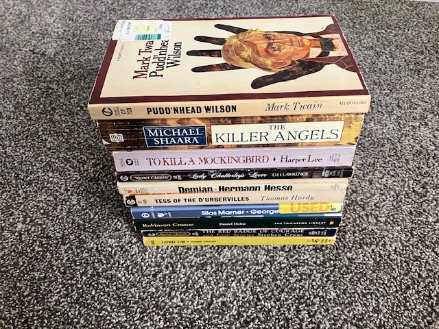 Lot of 10 Classic Paperbacks Harper Lee, Mark Twain, Thomas Hardy, Joseph Conrad