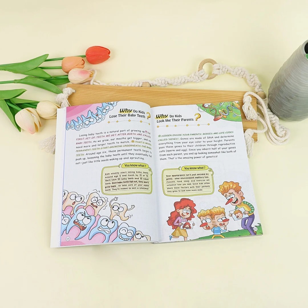 100000 Whys Kids Science Book English STEM Learning Fun Cartoon Guide